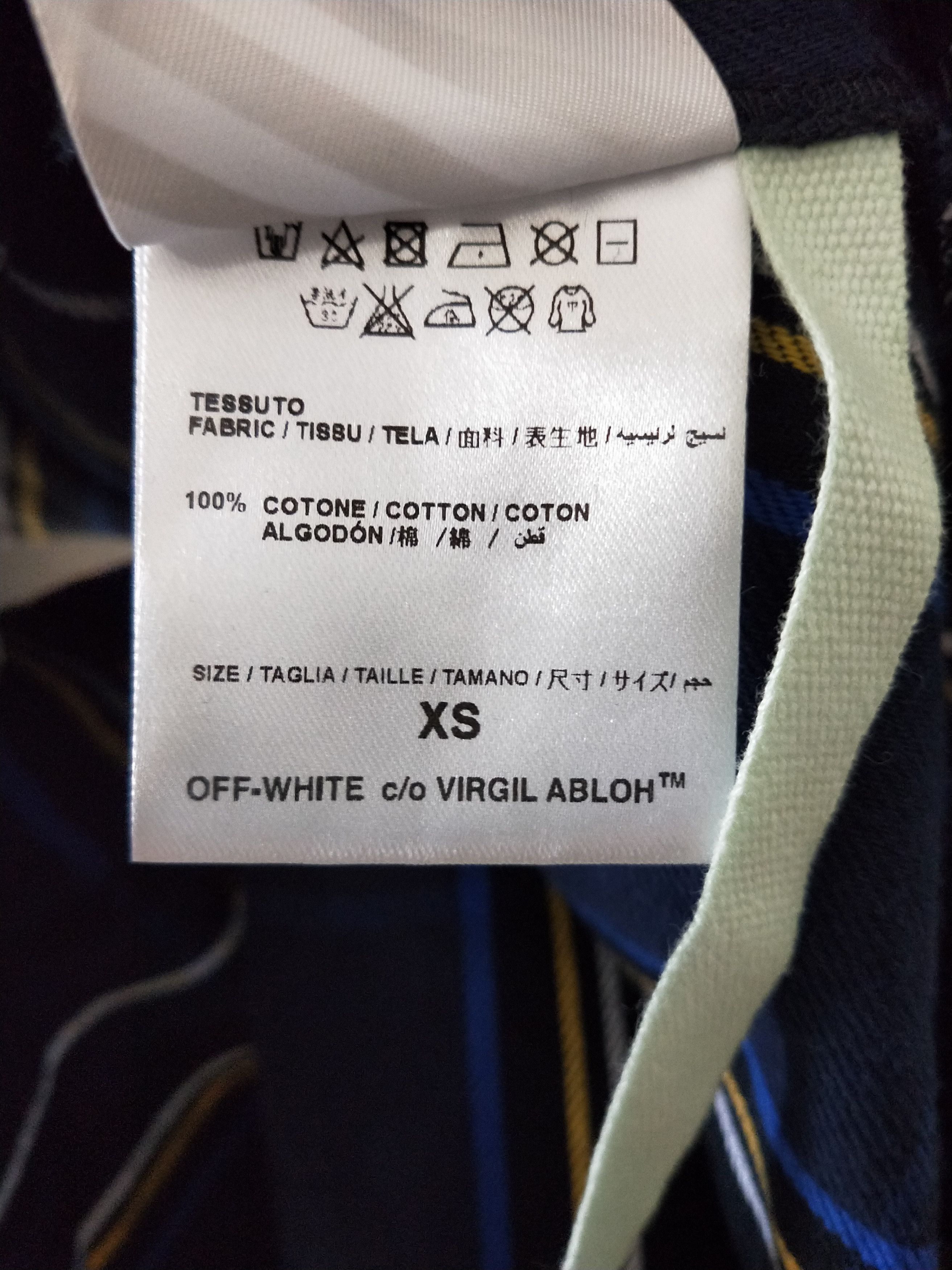 Off-White Diagonal Spray Check Shirt Size US S / EU 44-46 / 1 - 7 Thumbnail