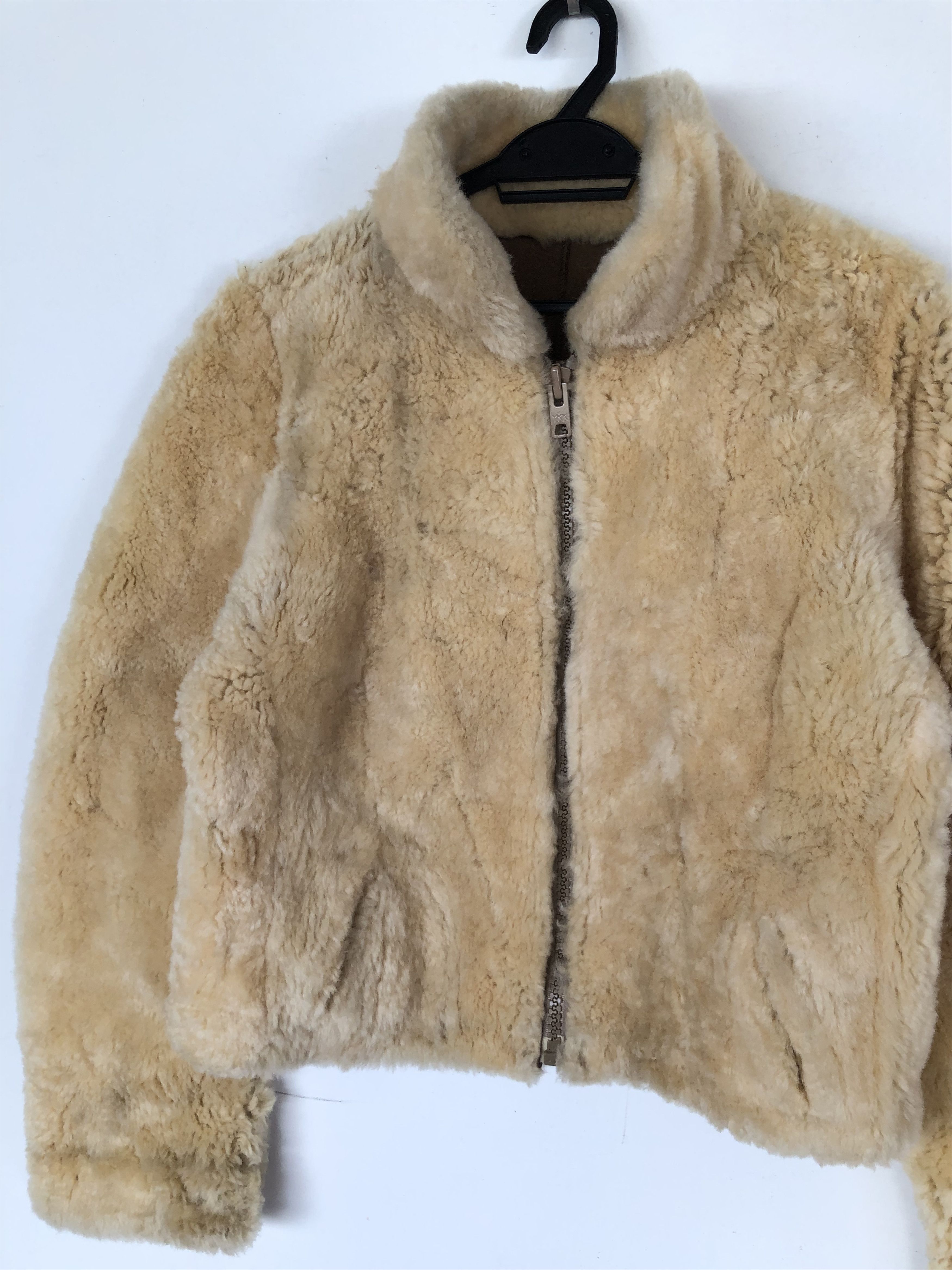 Vintage VINTAGE KNIGHT TAILORS CROPTOP REVERSIBLE B3 SHEEPSKIN COAT Size S / US 4 / IT 40 - 14 Thumbnail