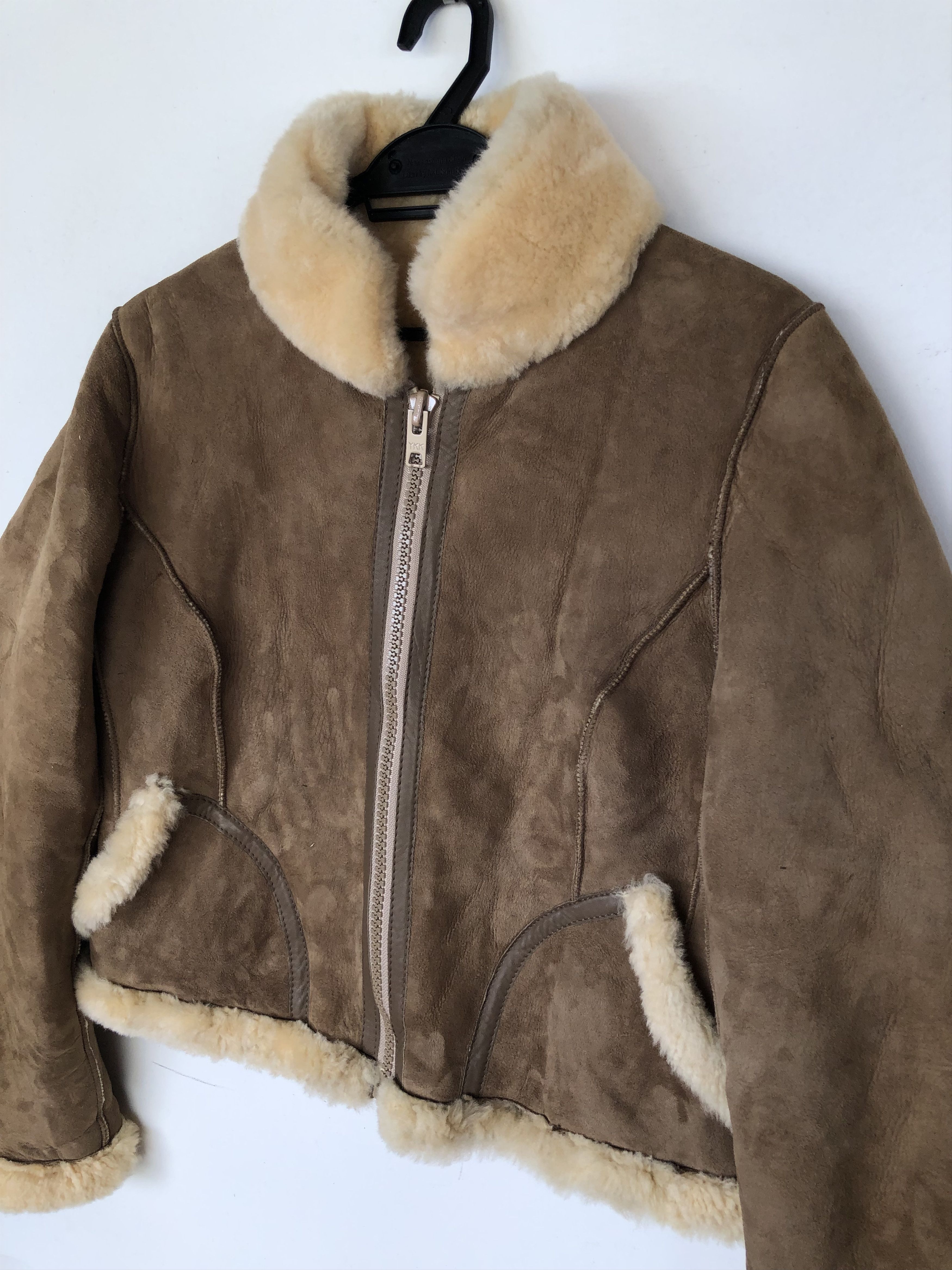 Vintage VINTAGE KNIGHT TAILORS CROPTOP REVERSIBLE B3 SHEEPSKIN COAT Size S / US 4 / IT 40 - 8 Thumbnail