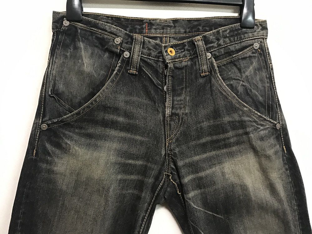 Spellbound Vintage SPELLBOUND Japan Ripped Stone Washed Denim Jeans Size US 30 / EU 46 - 2 Thumbnail
