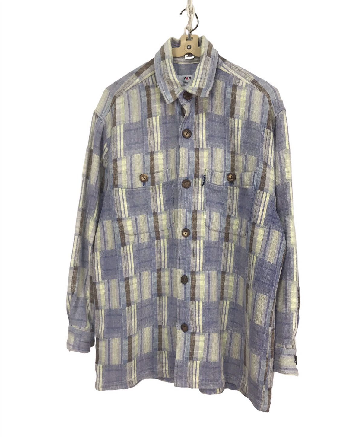 Flannel × Van Vintage flannel button up shirt by van Size US M / EU 48-50 / 2 - 1 Thumbnail