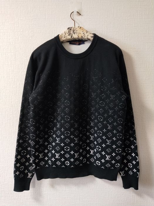 LOUIS VUITTON Gradient Knit Sweater/ tops L Green Japan Used