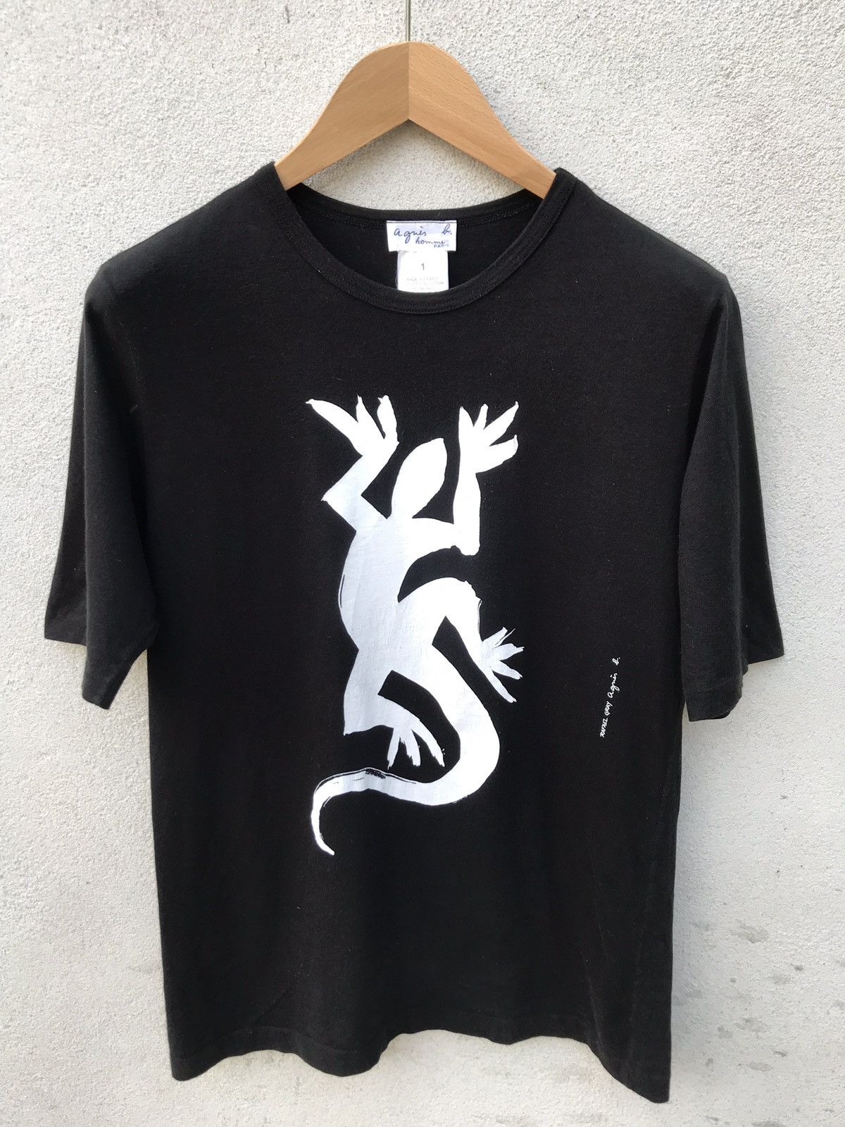 agnes b. AGNES B. SEUL CONTRE TOUS (GASPAR NOE) TWO TONE TEE | Grailed