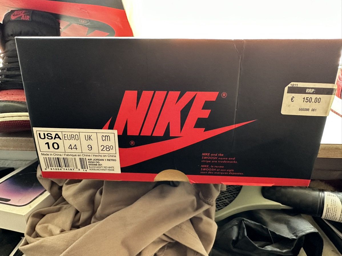 Jordan Brand Jordan 1 Bred Banned 2016 Size US 10 / EU 43 - 15 Thumbnail