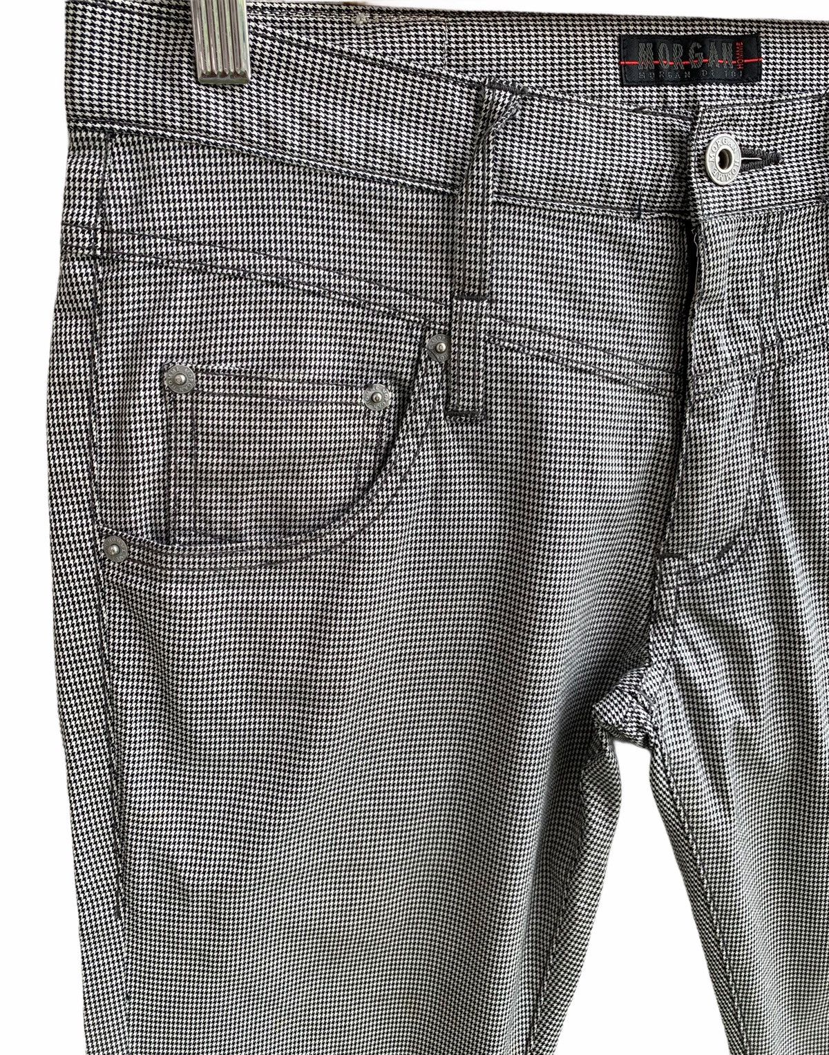 Japanese Brand Vintage Morgan Homme Cheked Zipper Pants Size US 30 / EU 46 - 6 Thumbnail