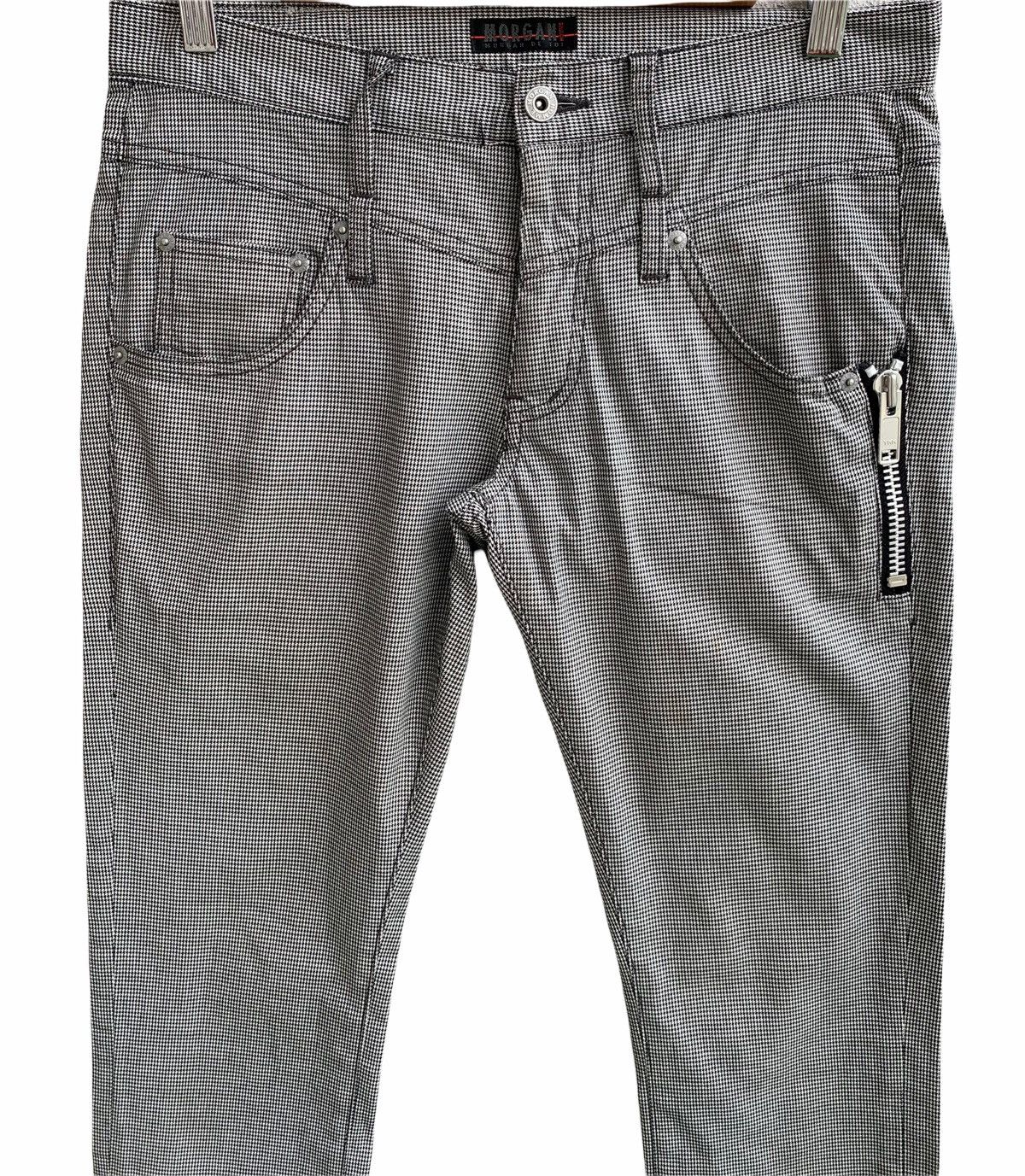 Japanese Brand Vintage Morgan Homme Cheked Zipper Pants Size US 30 / EU 46 - 3 Thumbnail