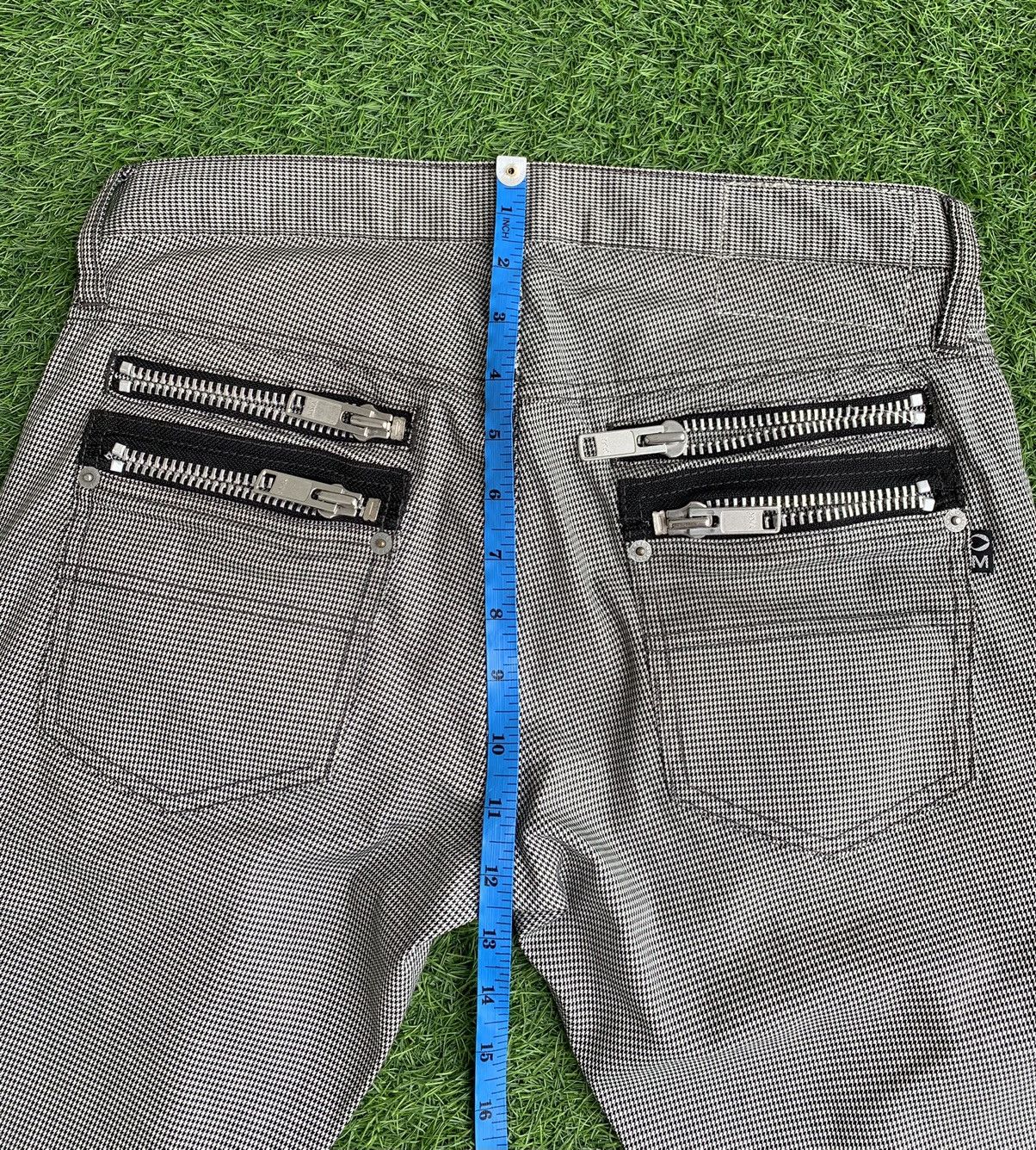 Japanese Brand Vintage Morgan Homme Cheked Zipper Pants Size US 30 / EU 46 - 16 Thumbnail
