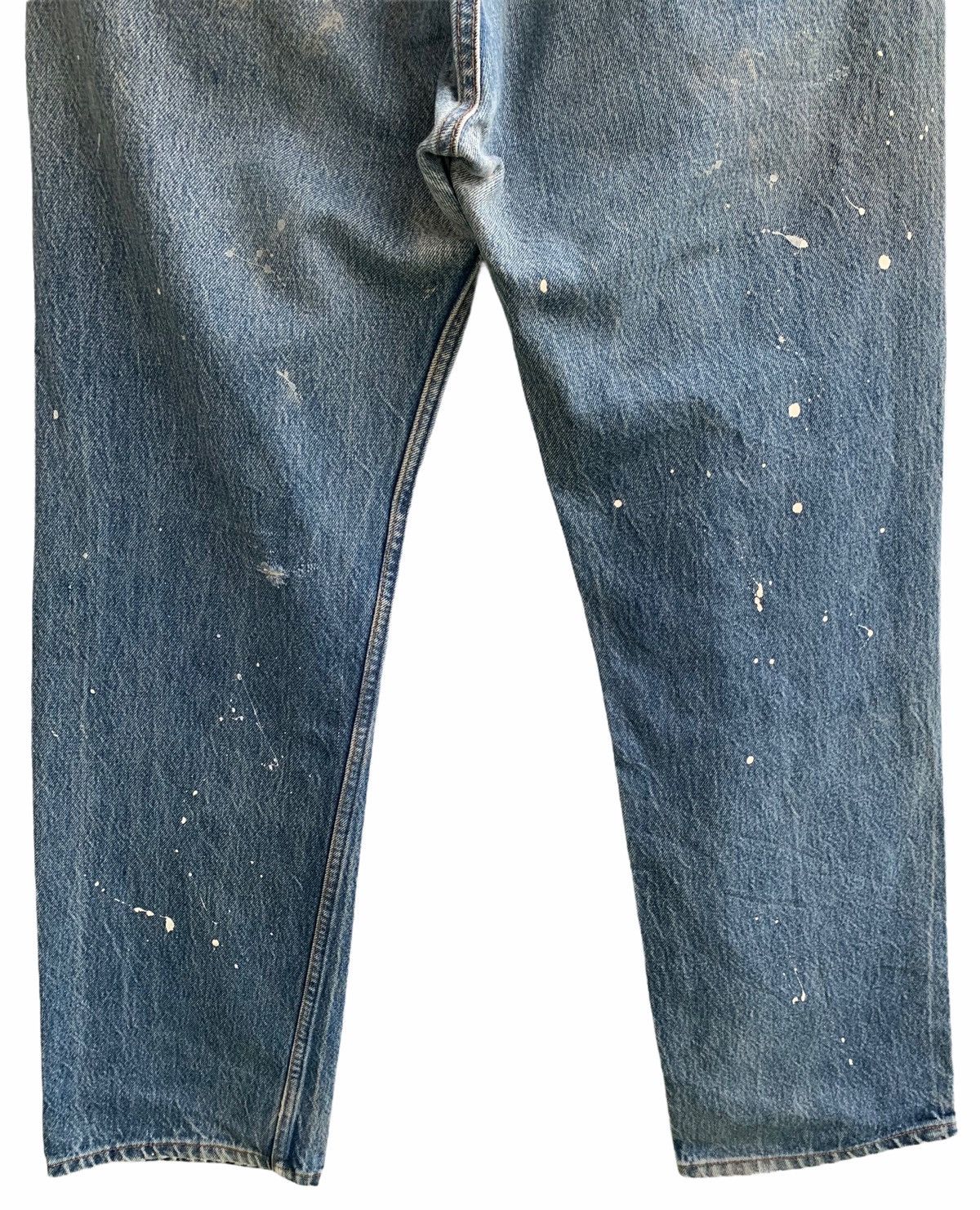 Levi's Vintage Levis 501 Painter Distressed Sky Blue Denim Size US 34 / EU 50 - 4 Thumbnail