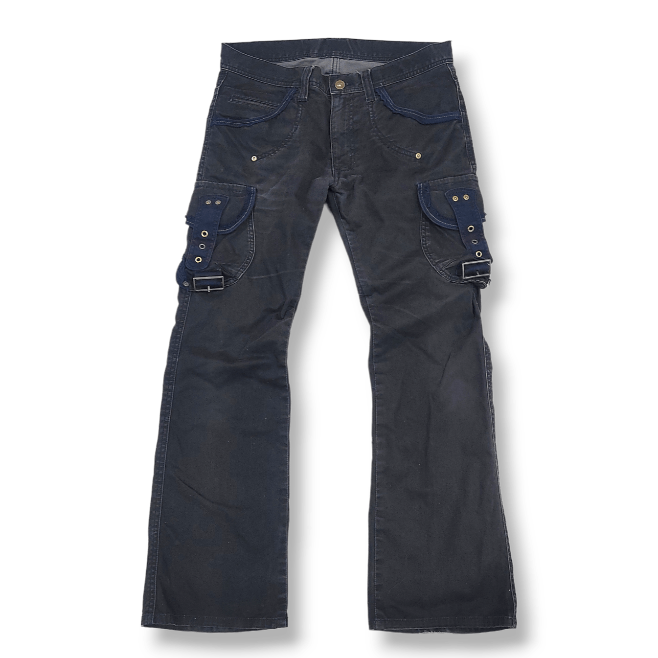 Japanese Brand RUPERT Difference Wide Leg Bondage Cargo Pants Size US 31 - 1 Thumbnail