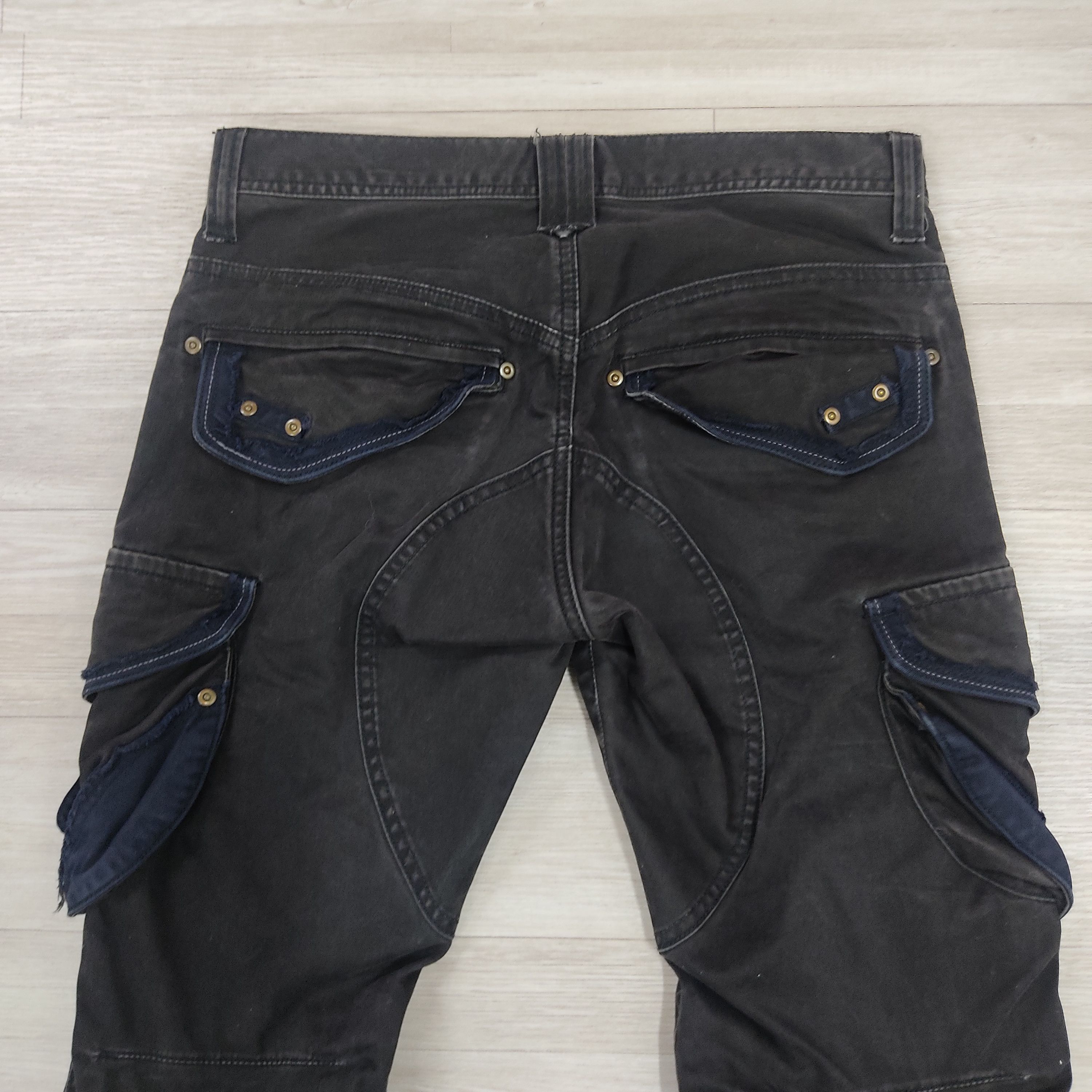 Japanese Brand RUPERT Difference Wide Leg Bondage Cargo Pants Size US 31 - 11 Thumbnail