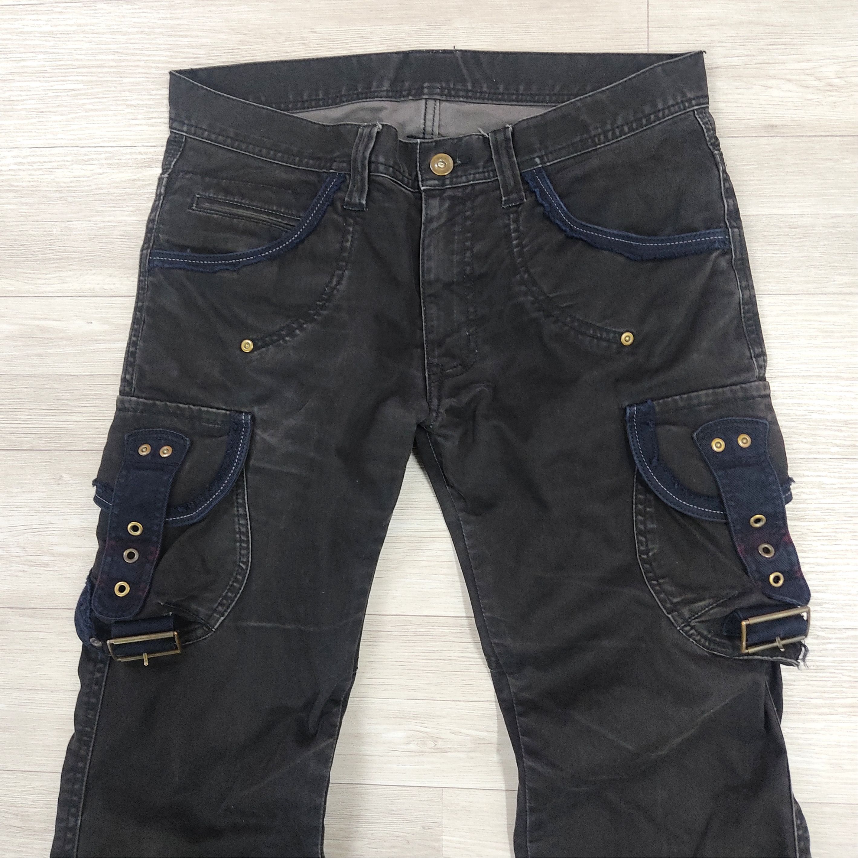 Japanese Brand RUPERT Difference Wide Leg Bondage Cargo Pants Size US 31 - 3 Thumbnail
