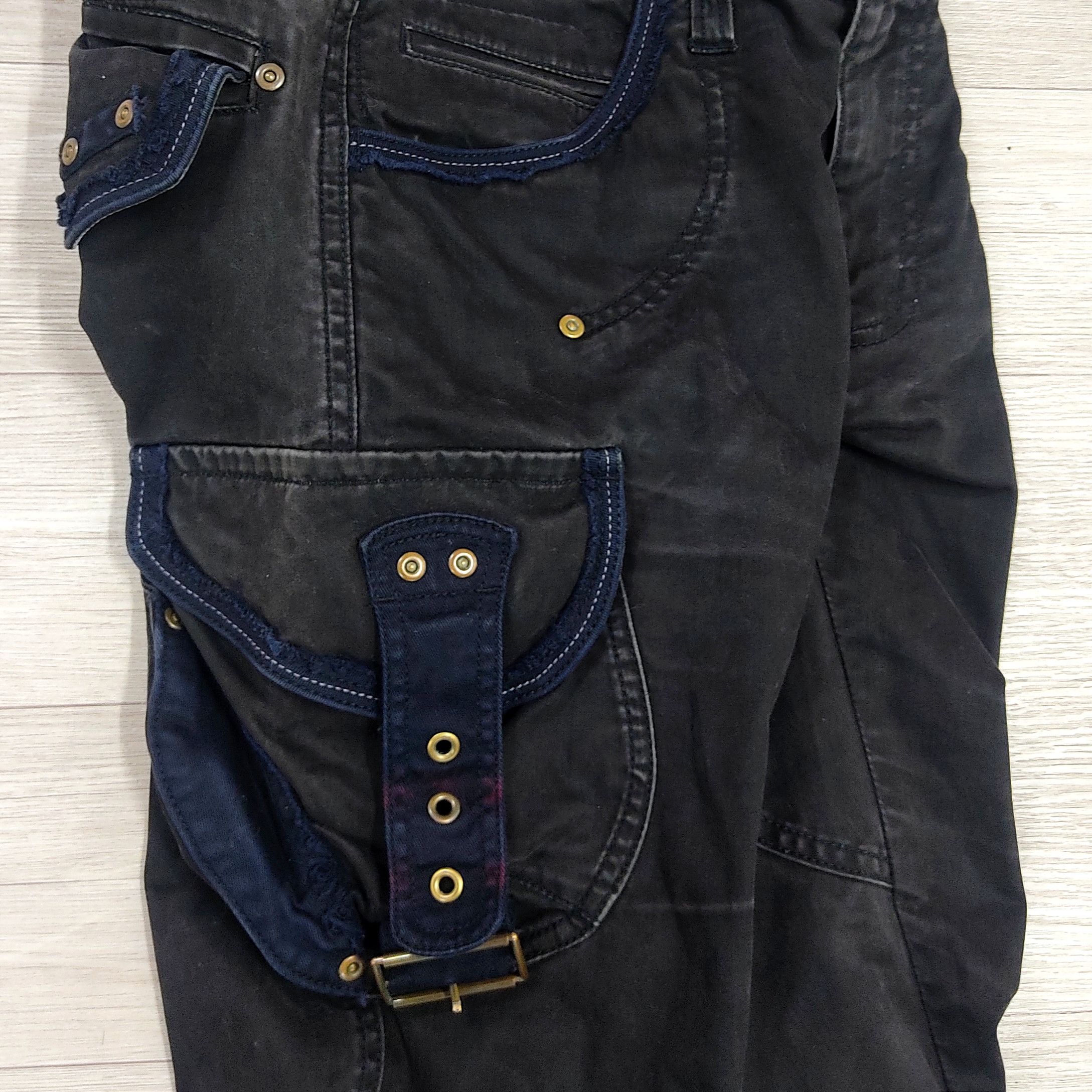 Japanese Brand RUPERT Difference Wide Leg Bondage Cargo Pants Size US 31 - 7 Thumbnail