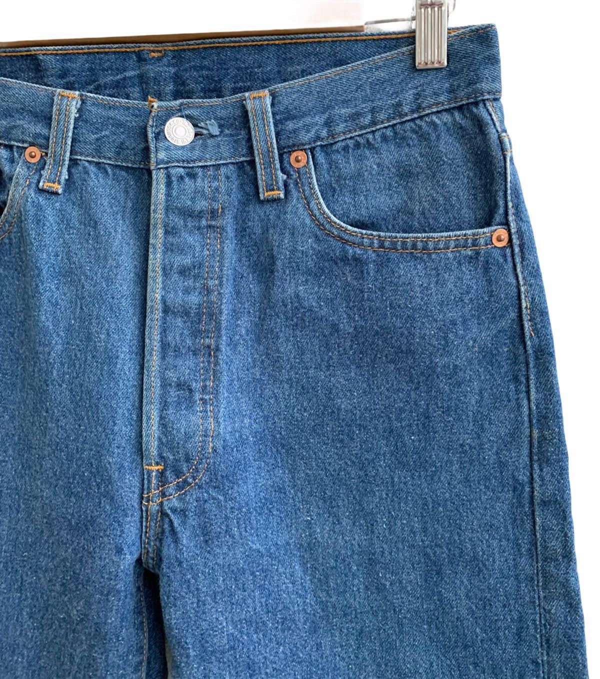 Levi's × Levi's Vintage Clothing 90s Levis Faded Blue 501 Straight Denim Pants B34 Size US 30 / EU 46 - 6 Thumbnail