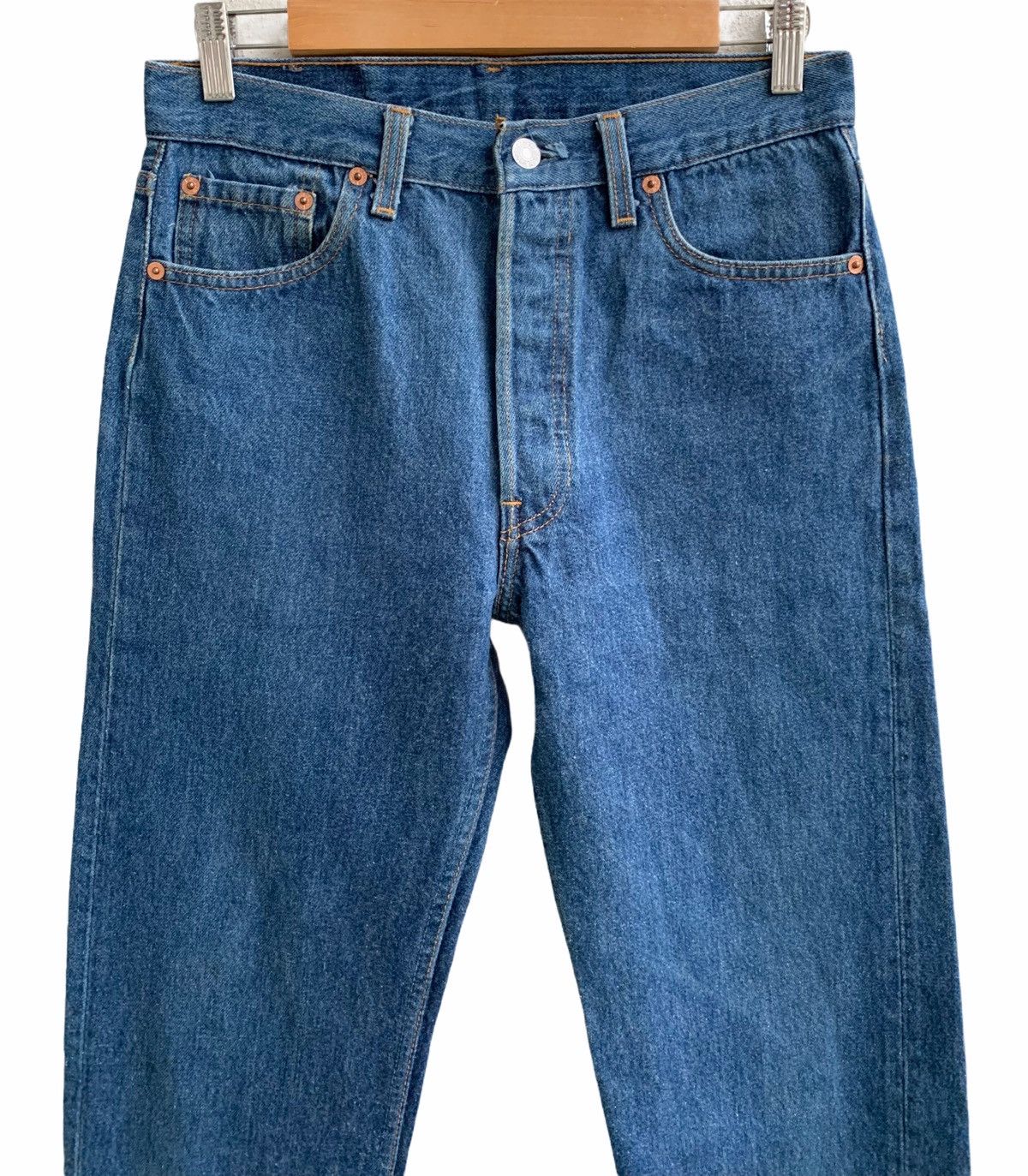 Levi's × Levi's Vintage Clothing 90s Levis Faded Blue 501 Straight Denim Pants B34 Size US 30 / EU 46 - 5 Thumbnail