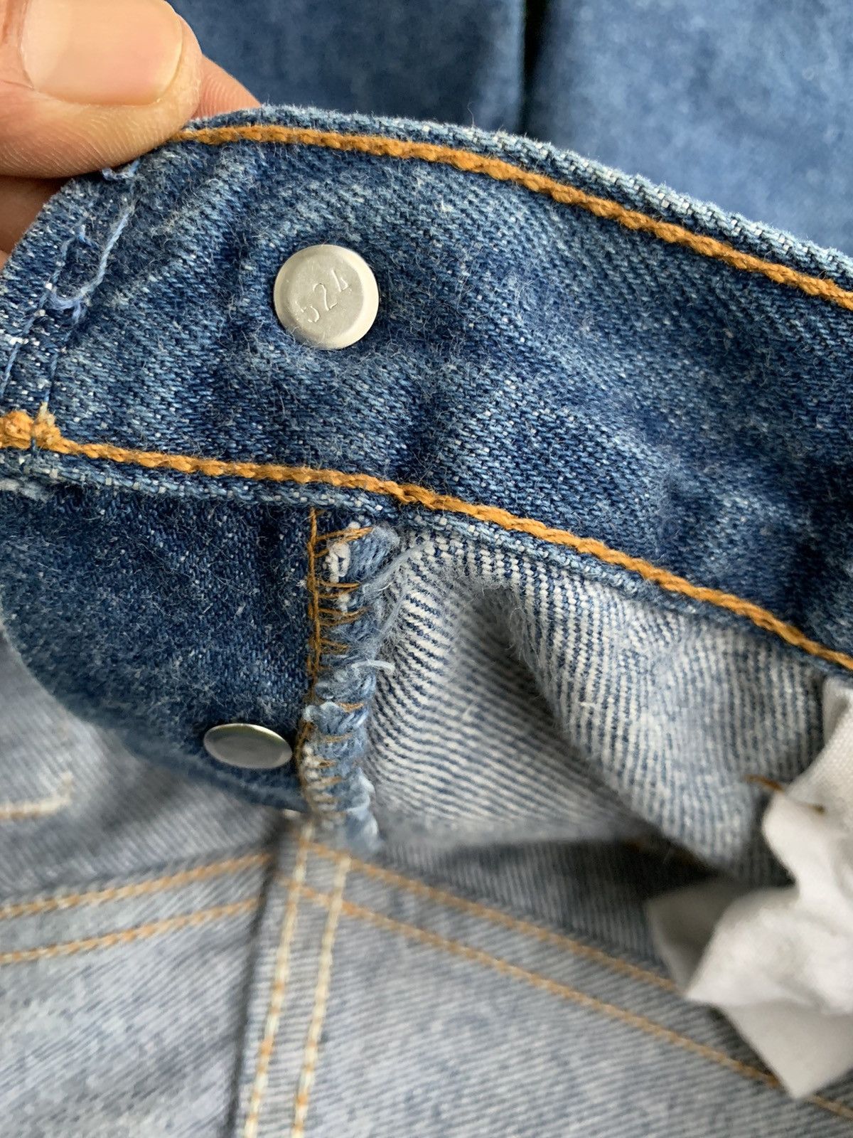 Levi's × Levi's Vintage Clothing 90s Levis Faded Blue 501 Straight Denim Pants B34 Size US 30 / EU 46 - 11 Thumbnail