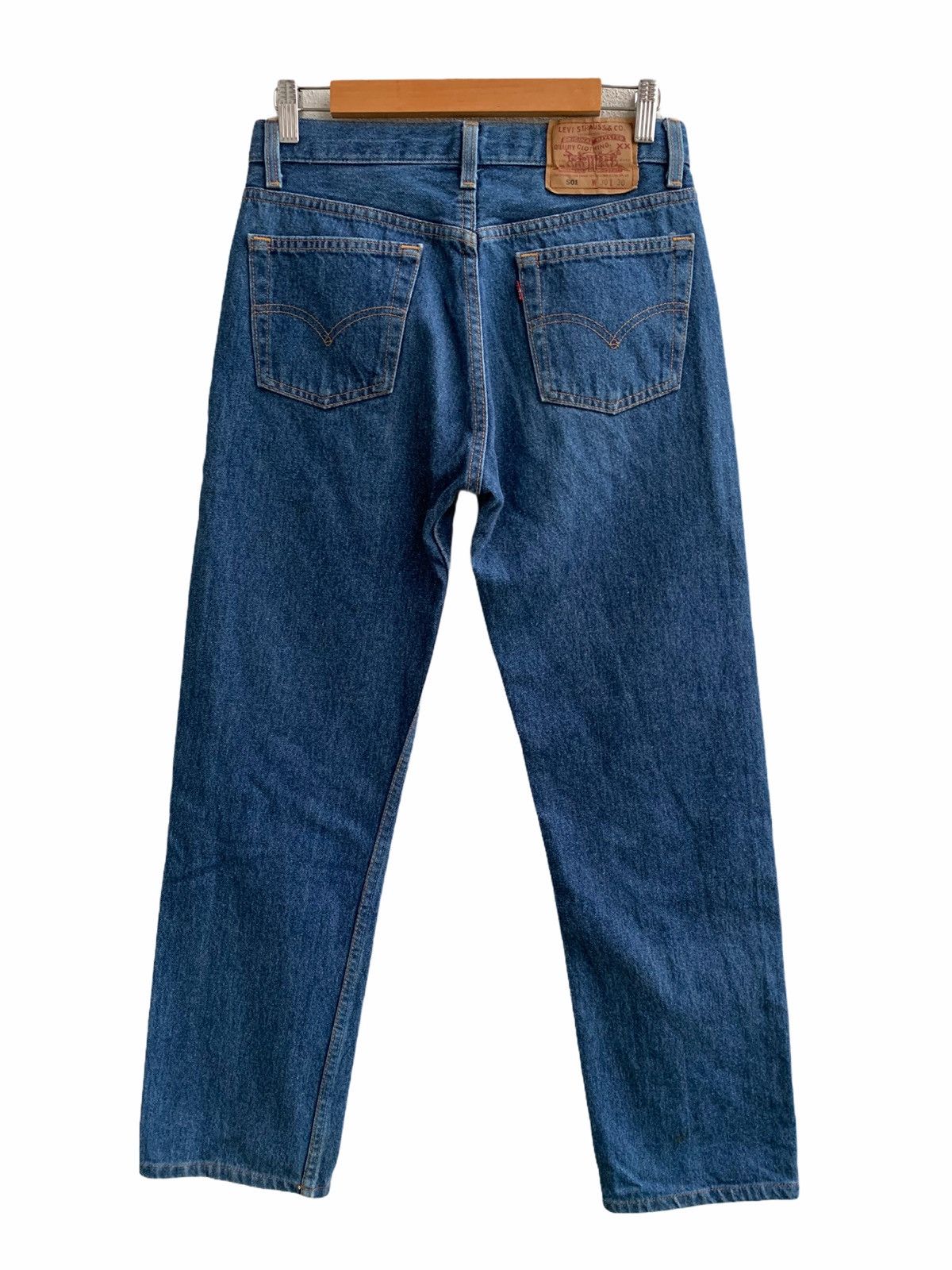 Levi's × Levi's Vintage Clothing 90s Levis Faded Blue 501 Straight Denim Pants B34 Size US 30 / EU 46 - 2 Thumbnail