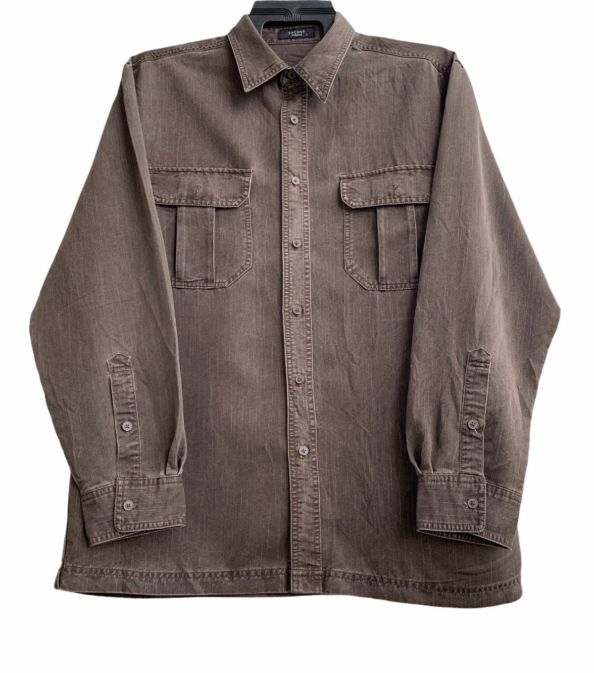 Y's for Men Vintage SacSny Ysaccy yohji Yamamoto Botton Hup Long Sleeve Size US L / EU 52-54 / 3 - 4 Thumbnail