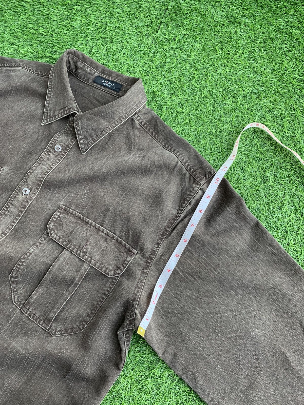 Y's for Men Vintage SacSny Ysaccy yohji Yamamoto Botton Hup Long Sleeve Size US L / EU 52-54 / 3 - 13 Thumbnail