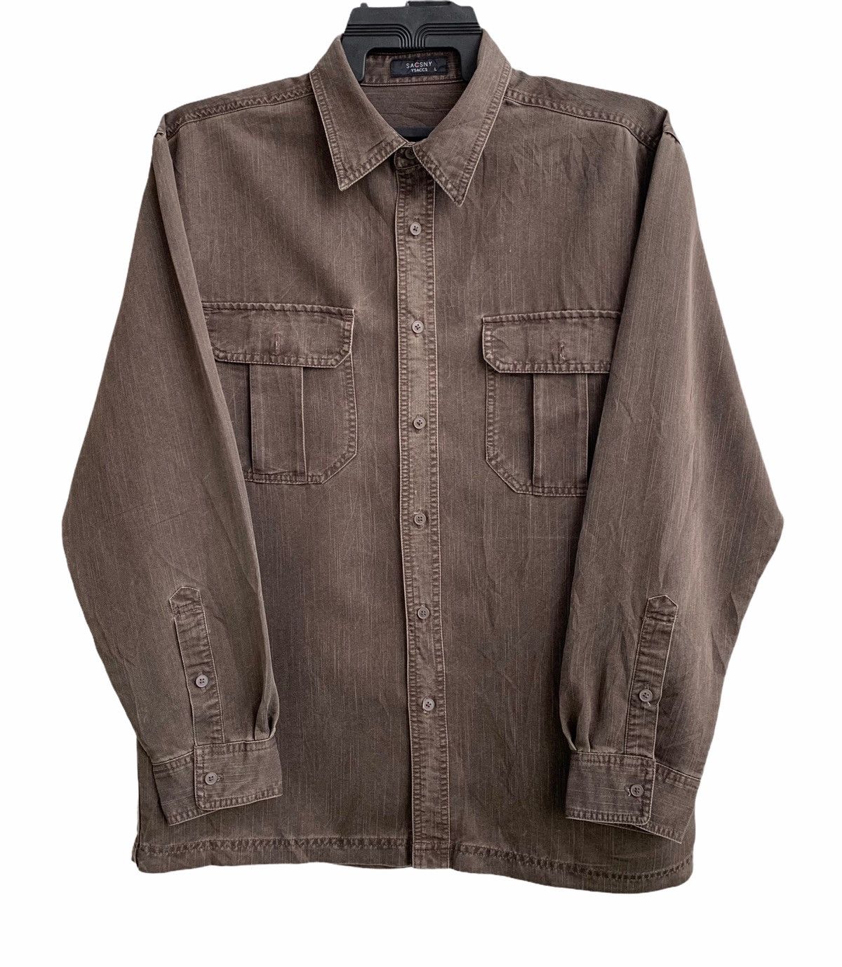 Y's for Men Vintage SacSny Ysaccy yohji Yamamoto Botton Hup Long Sleeve Size US L / EU 52-54 / 3 - 1 Thumbnail