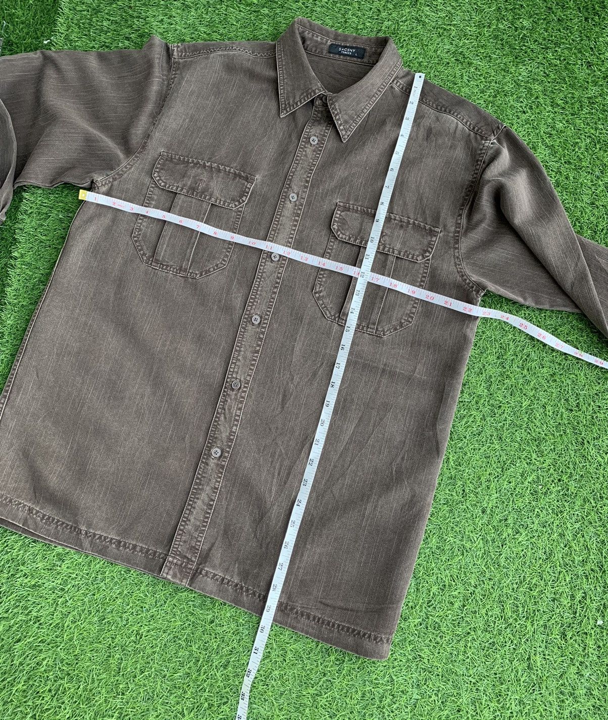 Y's for Men Vintage SacSny Ysaccy yohji Yamamoto Botton Hup Long Sleeve Size US L / EU 52-54 / 3 - 11 Thumbnail