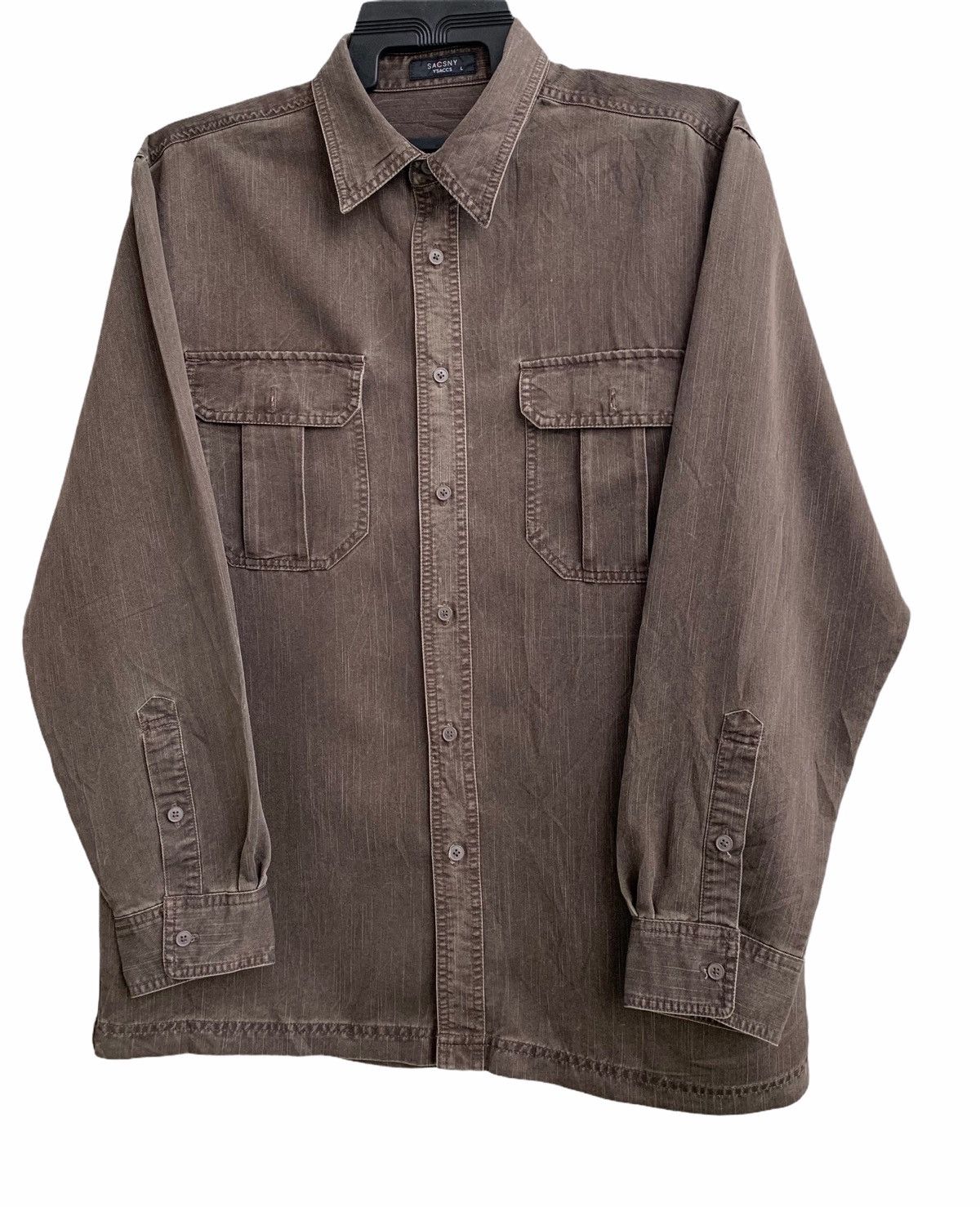 Y's for Men Vintage SacSny Ysaccy yohji Yamamoto Botton Hup Long Sleeve Size US L / EU 52-54 / 3 - 2 Thumbnail