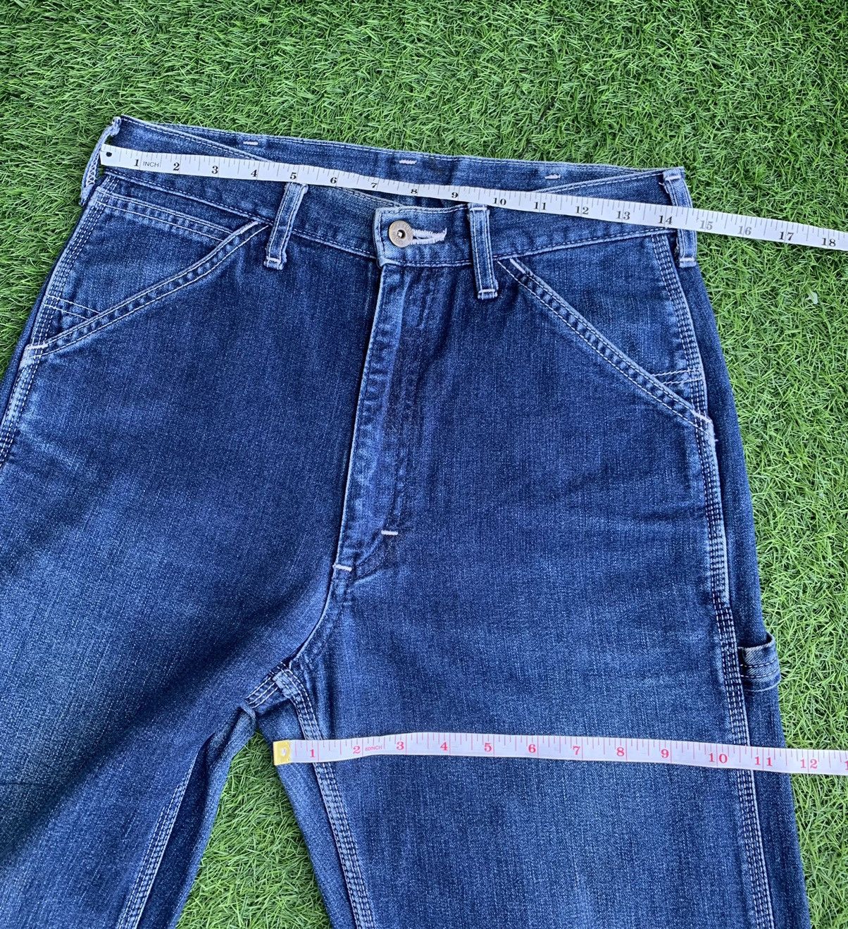 Lee LEE UNION MADE CARPENTER INDIGO DENIM (B875) Size US 29 - 13 Thumbnail