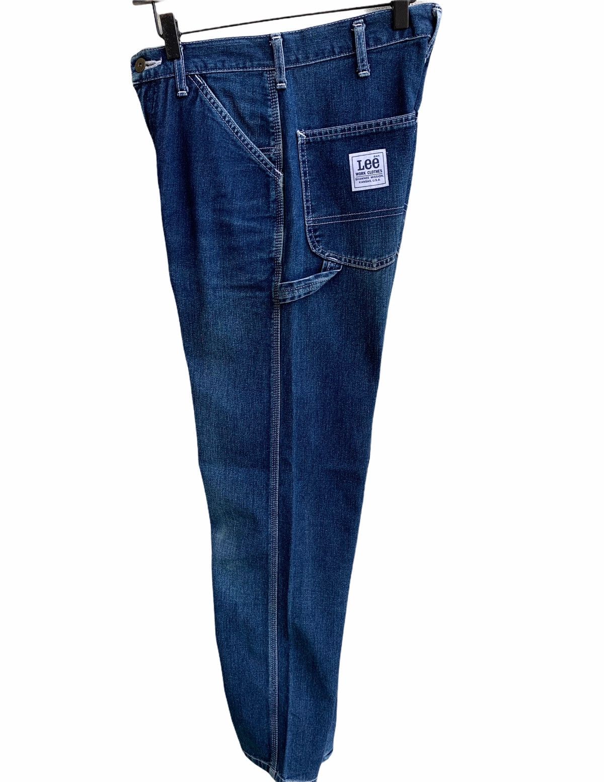 Lee LEE UNION MADE CARPENTER INDIGO DENIM (B875) Size US 29 - 3 Thumbnail