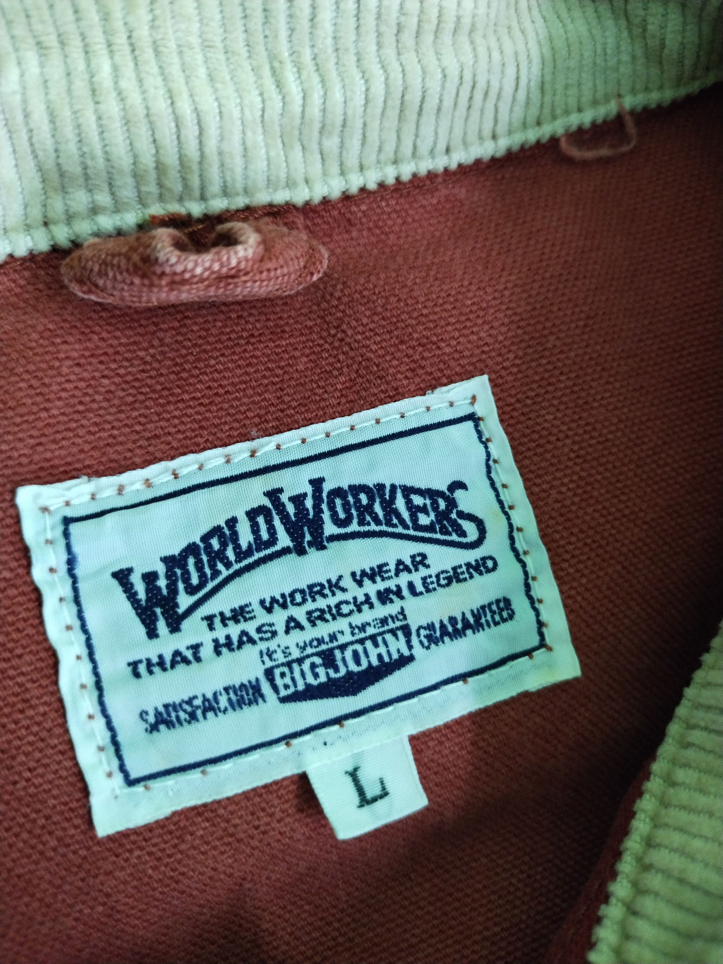 Big John Vintage Big John World Worker Red Jacket Size US L / EU 52-54 / 3 - 14 Thumbnail