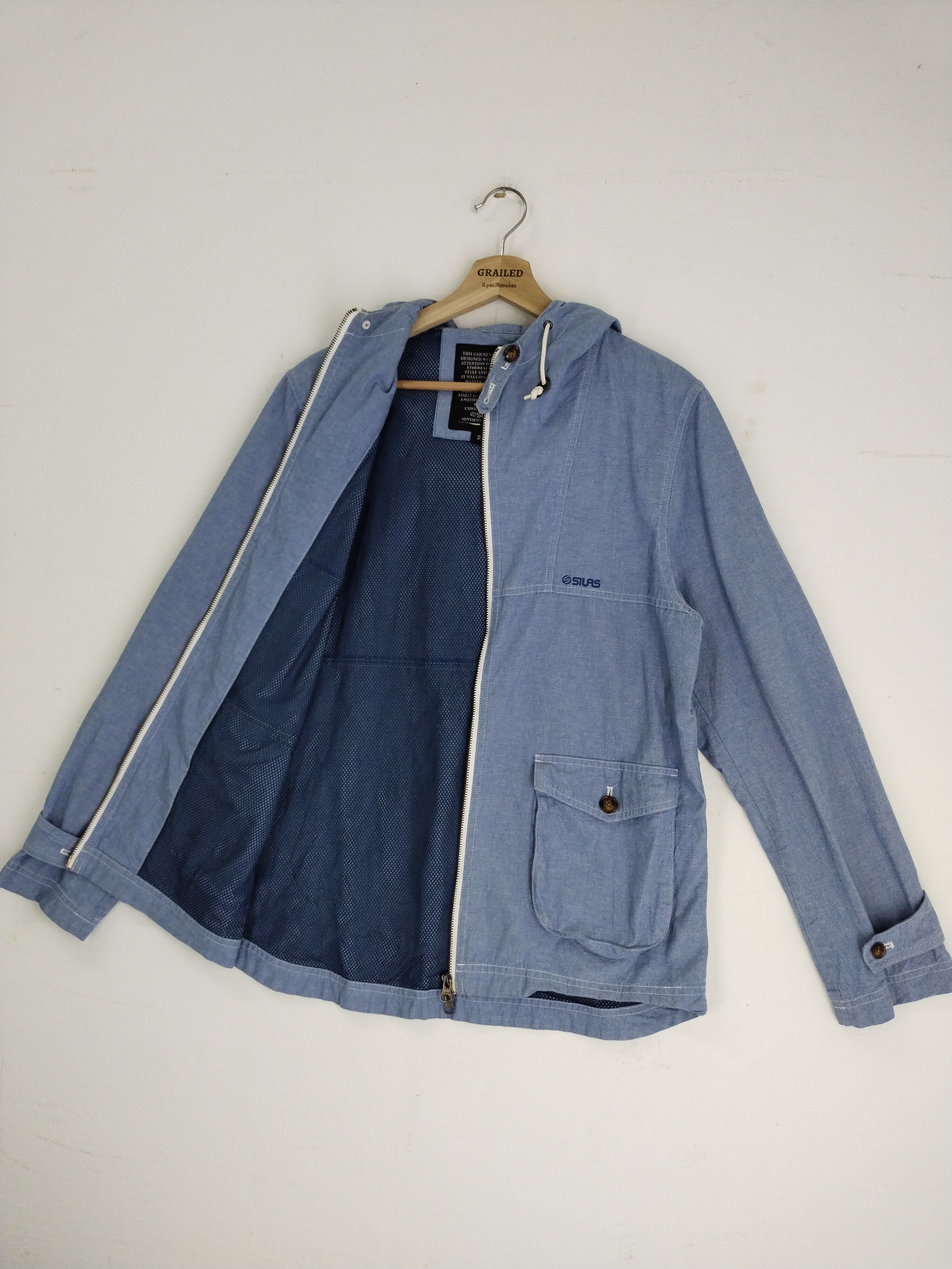 Japanese Brand × Silas × Vintage Vintage 90s SILAS Hoodie Light Jacket Size US M / EU 48-50 / 2 - 11 Thumbnail