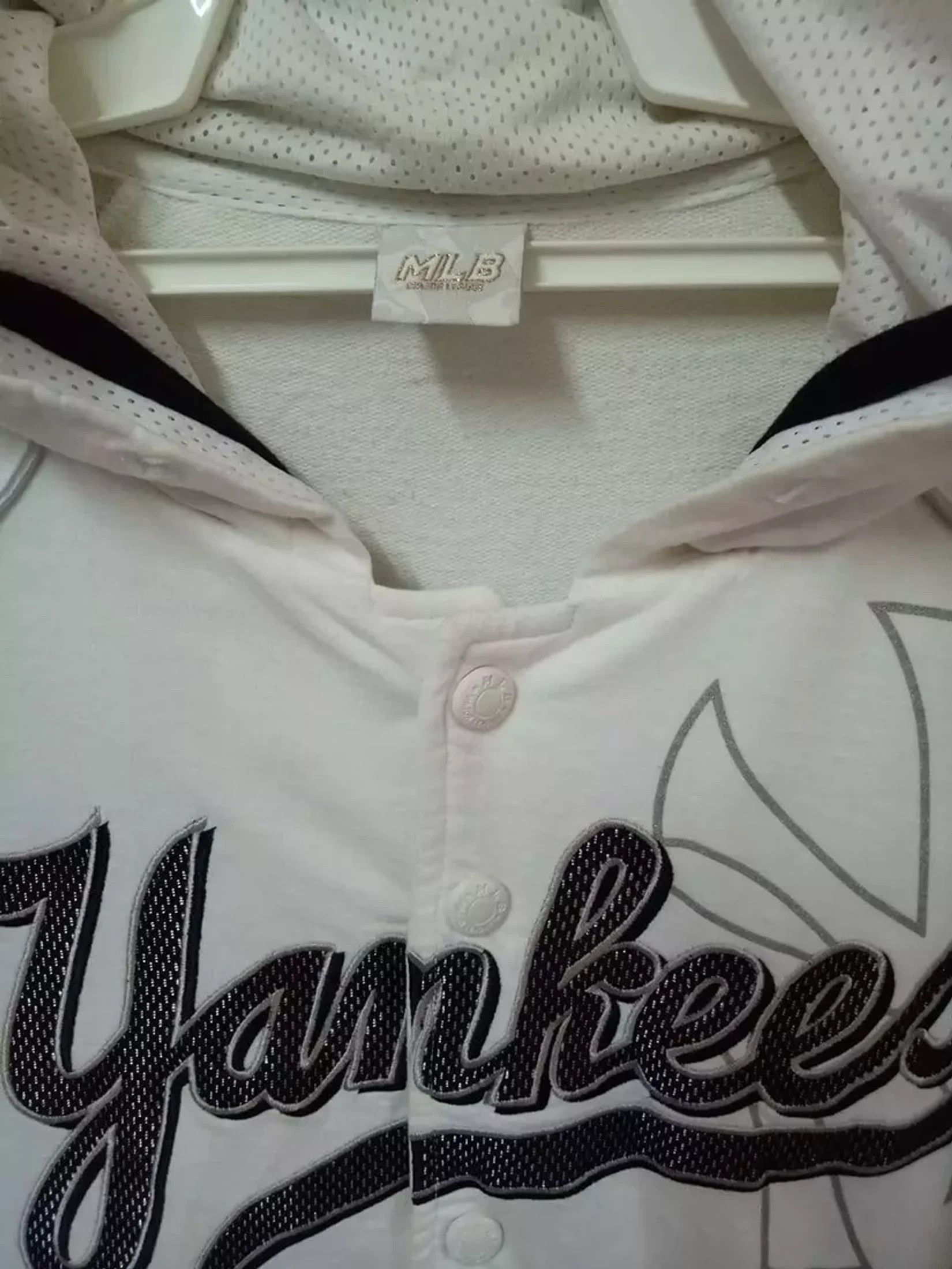MLB 💥VINTAGE YANKEES New York Hoodies embroidered MLB shirt Size US L / EU 52-54 / 3 - 3 Thumbnail