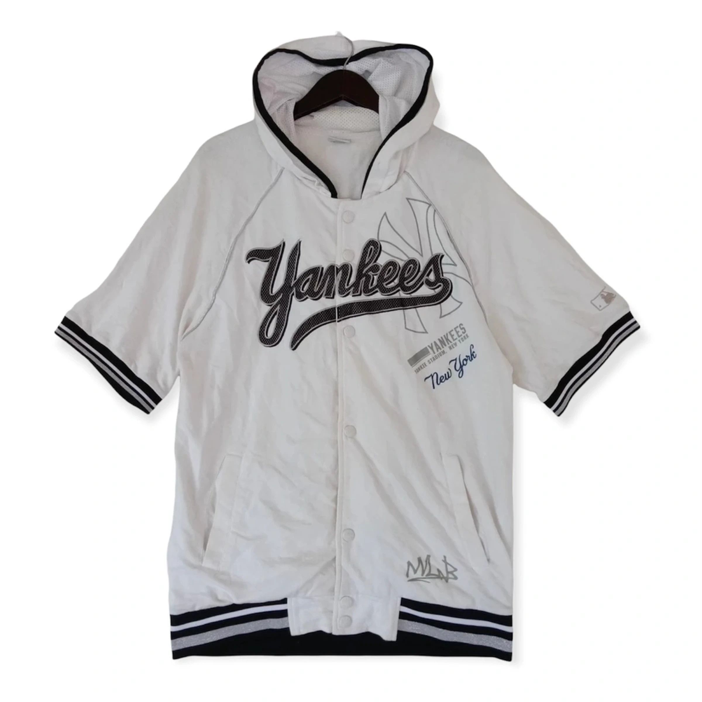 MLB 💥VINTAGE YANKEES New York Hoodies embroidered MLB shirt Size US L / EU 52-54 / 3 - 1 Thumbnail