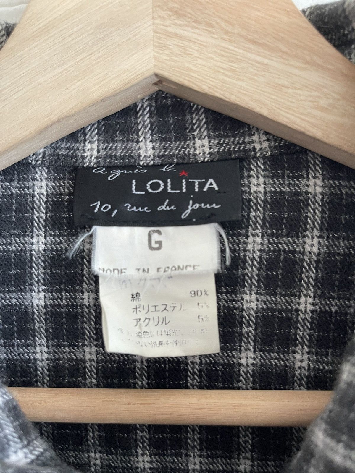 agnes b. RARE Vintage Agnes B. X Lolita Glen Plaid Jacket Size US M / EU 48-50 / 2 - 4 Thumbnail
