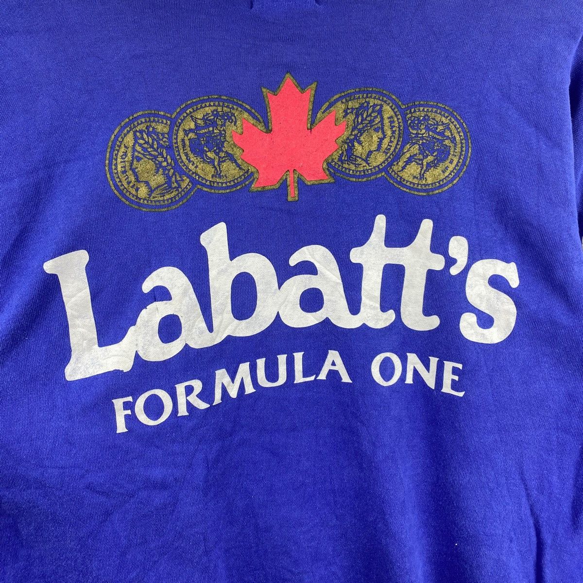 Vintage Vintage LABATT’S FORMULA ONE Racing Big Logo Blue Sweatshirt Size US M / EU 48-50 / 2 - 2 Thumbnail