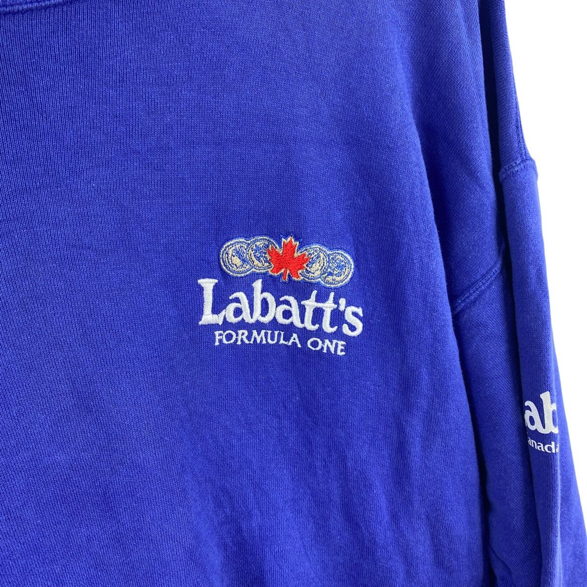 Vintage Vintage LABATT’S FORMULA ONE Racing Big Logo Blue Sweatshirt Size US M / EU 48-50 / 2 - 5 Thumbnail