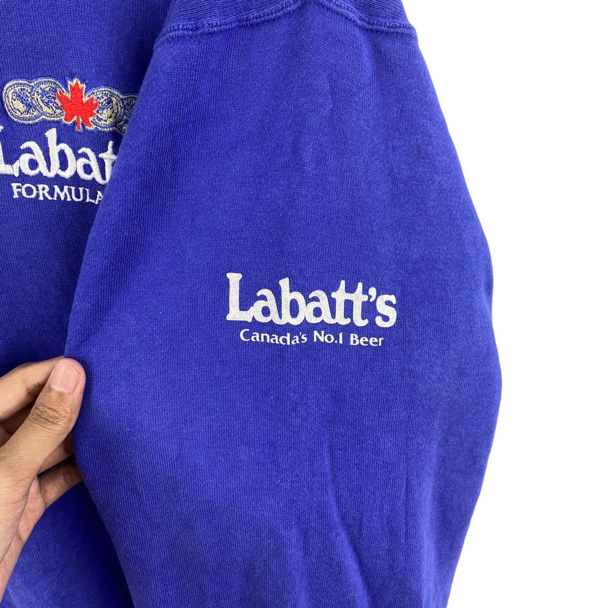 Vintage Vintage LABATT’S FORMULA ONE Racing Big Logo Blue Sweatshirt Size US M / EU 48-50 / 2 - 6 Thumbnail