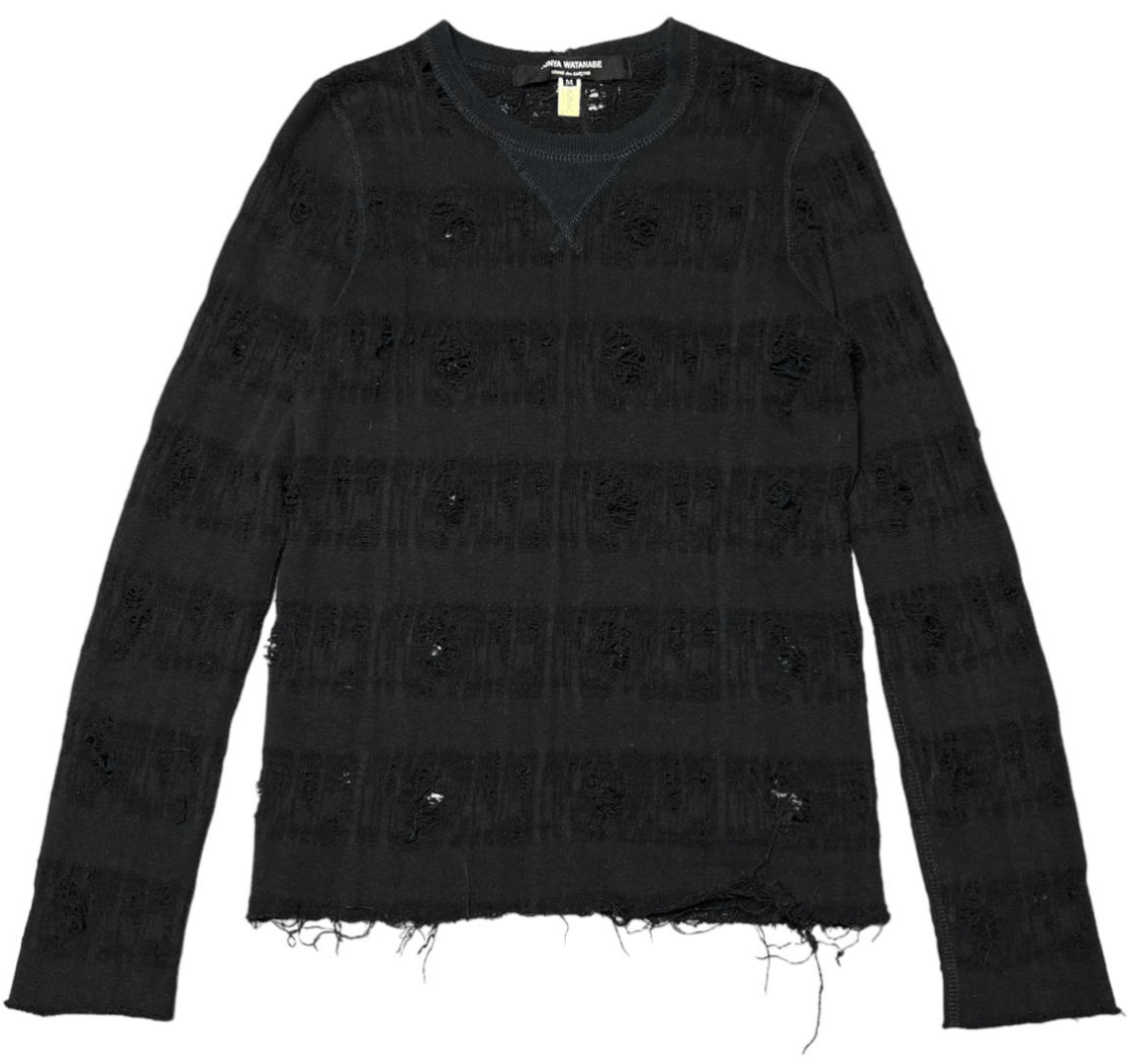 Junya Watanabe JUNYA WATANABE DISTRESSED GRUNGE KNIT SWEATER Size US M / EU 48-50 / 2 - 1 Thumbnail