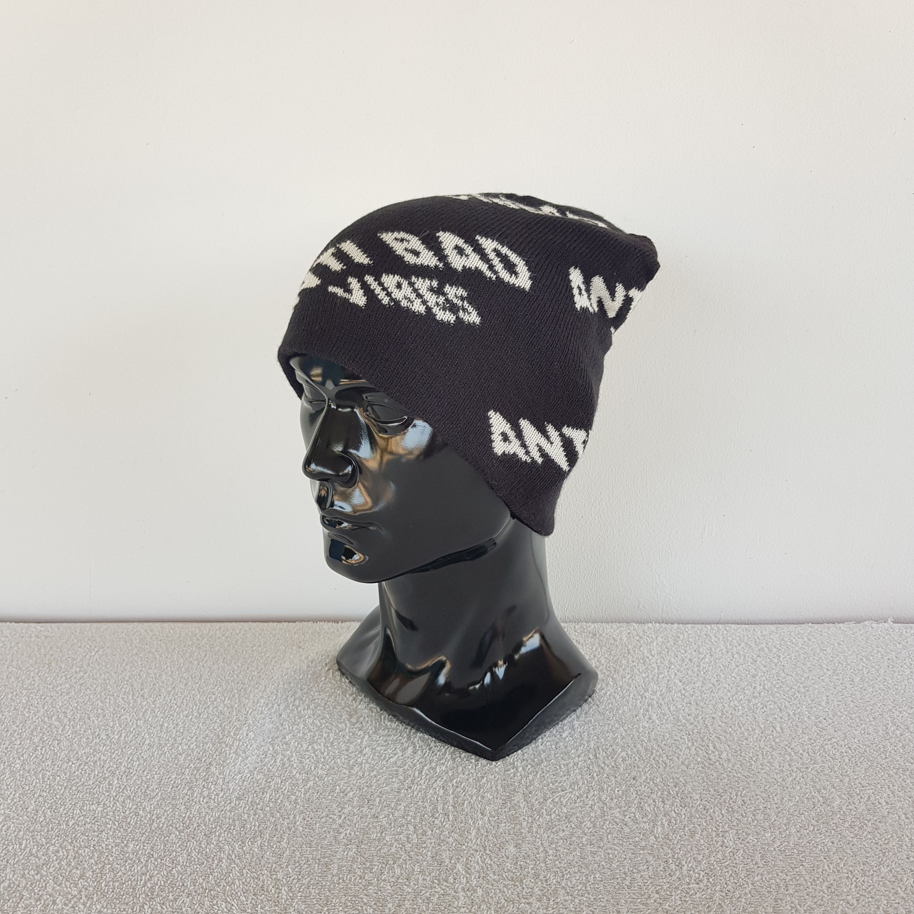If Six Was Nine × Japanese Brand × Vintage Anti Bad Vibes Beanie Snow Cap Anti Bad Vibes Hats Size ONE SIZE - 1 Thumbnail