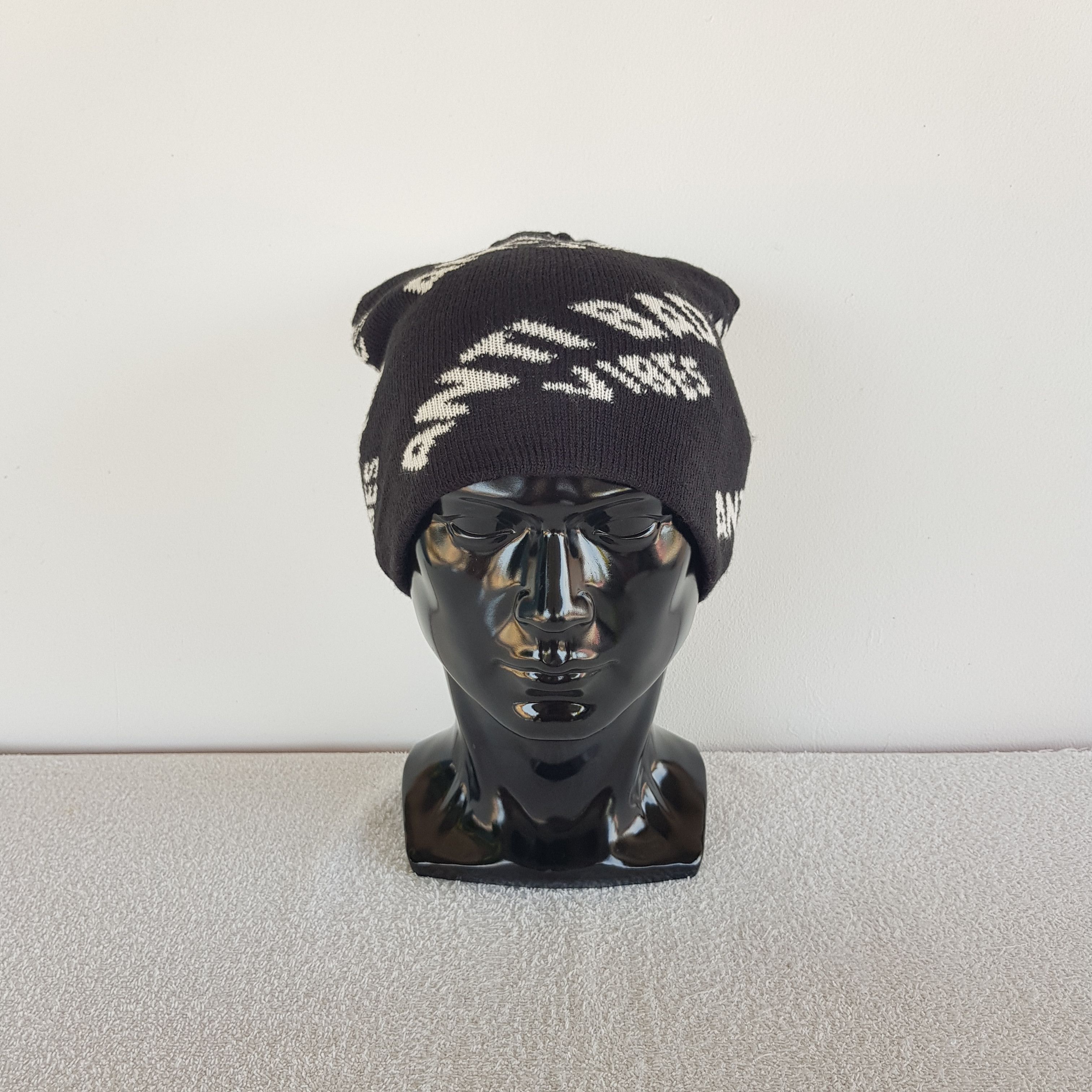 If Six Was Nine × Japanese Brand × Vintage Anti Bad Vibes Beanie Snow Cap Anti Bad Vibes Hats Size ONE SIZE - 2 Thumbnail