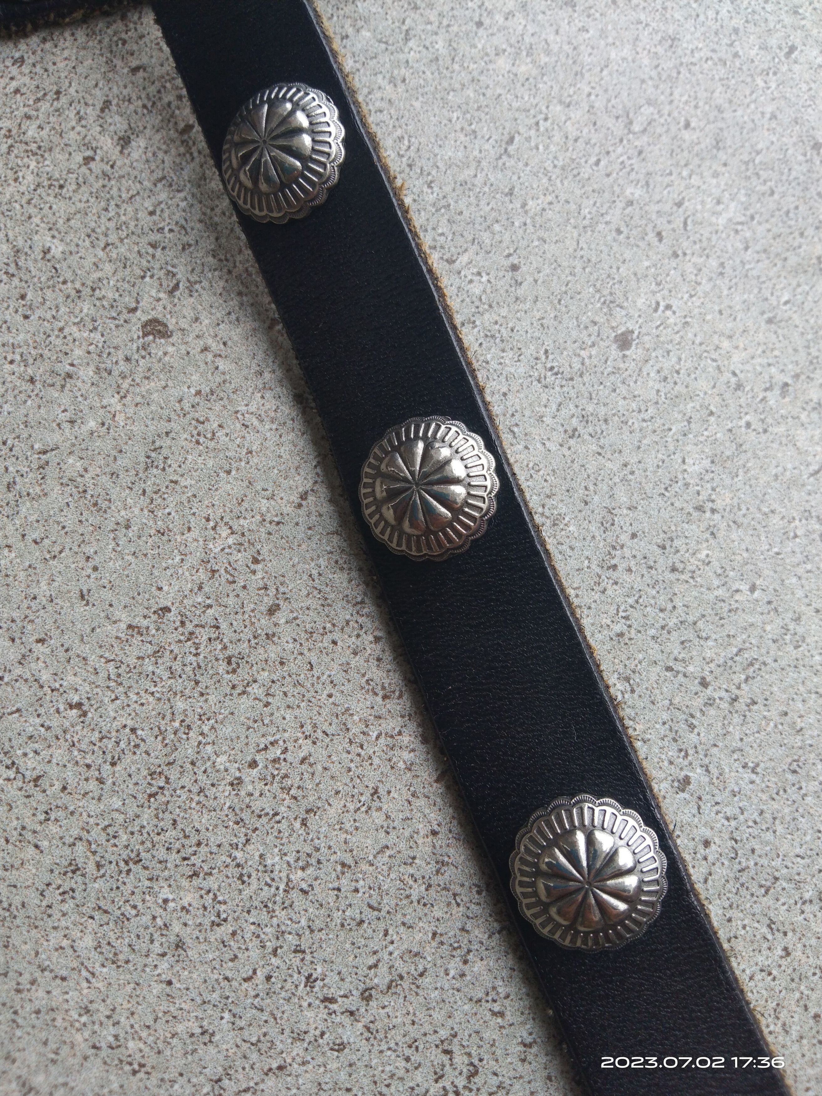 Leather OG🔥MOUSSY STUDDED LEATHER BELT Size ONE SIZE - 6 Thumbnail