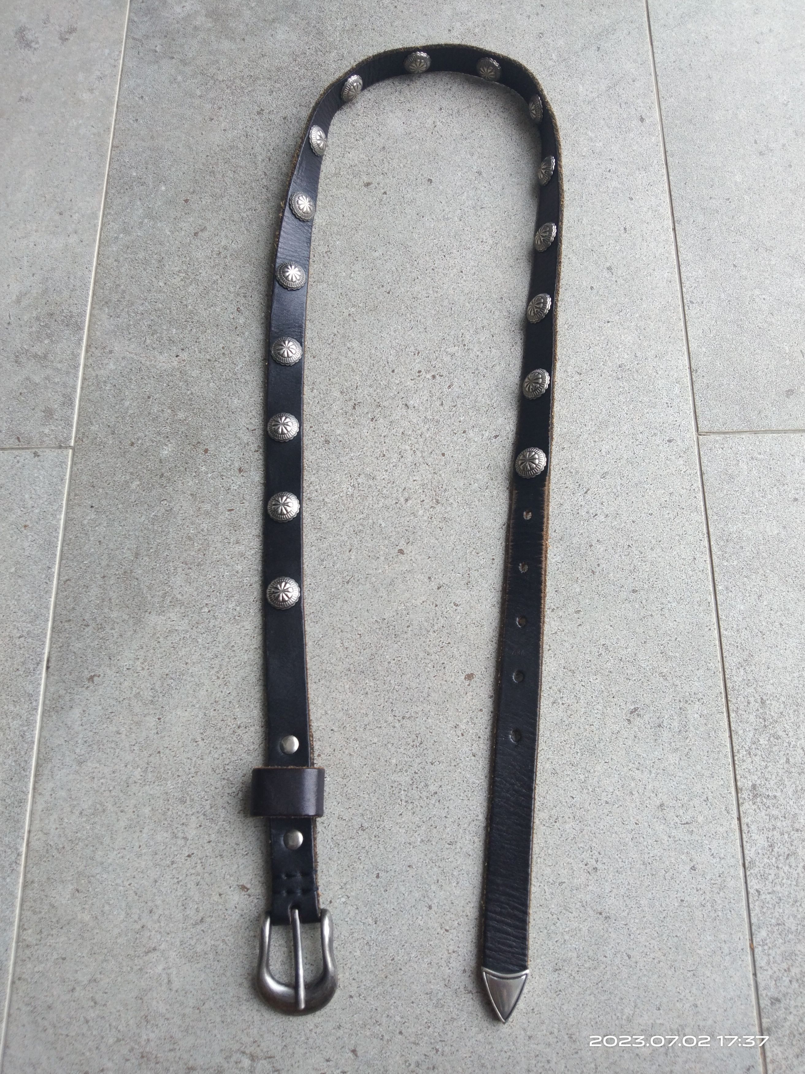 Leather OG🔥MOUSSY STUDDED LEATHER BELT Size ONE SIZE - 2 Thumbnail