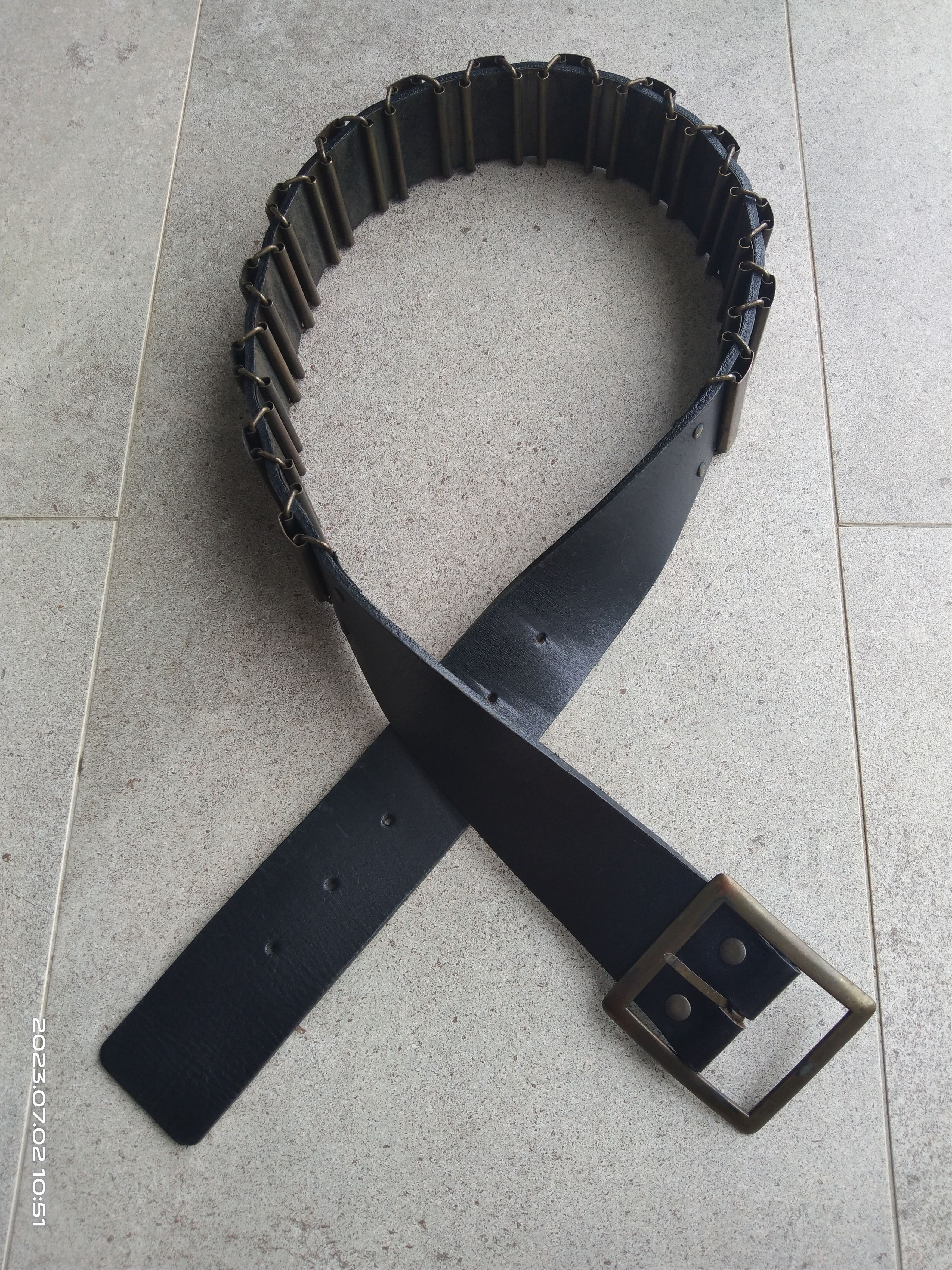 Leather × Seditionaries LEATHER BELT BLACK(SIZE 29-34 INCH) Size ONE SIZE - 2 Thumbnail