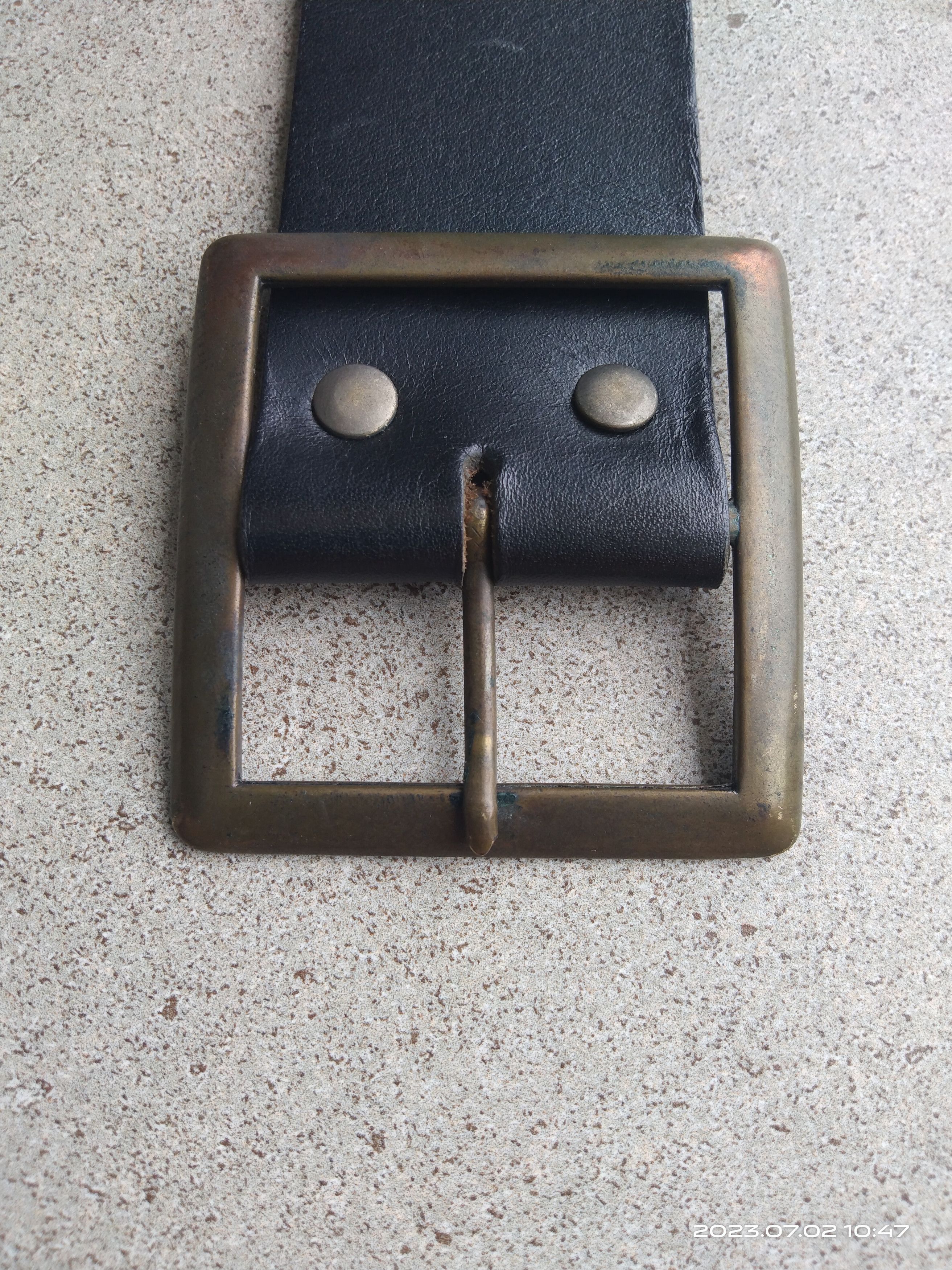 Leather × Seditionaries LEATHER BELT BLACK(SIZE 29-34 INCH) Size ONE SIZE - 6 Thumbnail