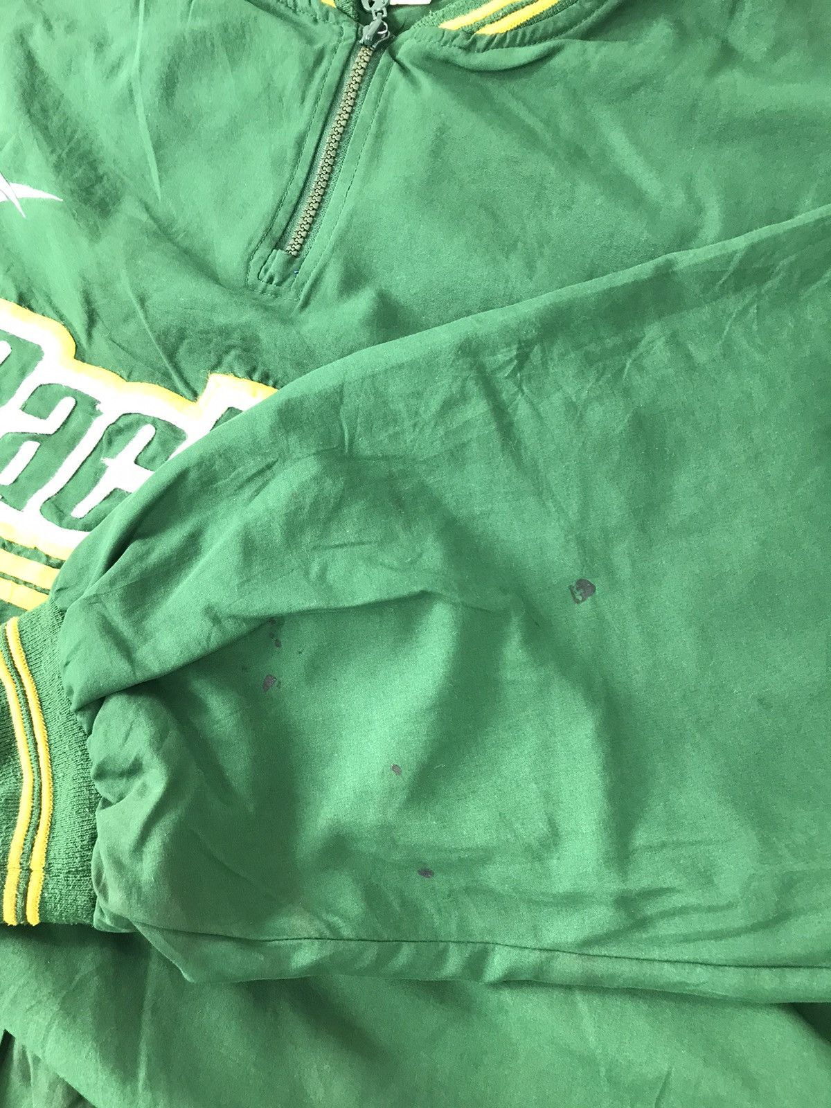 NFL × Reebok Reebok Pro Line NFL Green Bay Packers Half Zip Spell Out Size US XXL / EU 58 / 5 - 11 Thumbnail