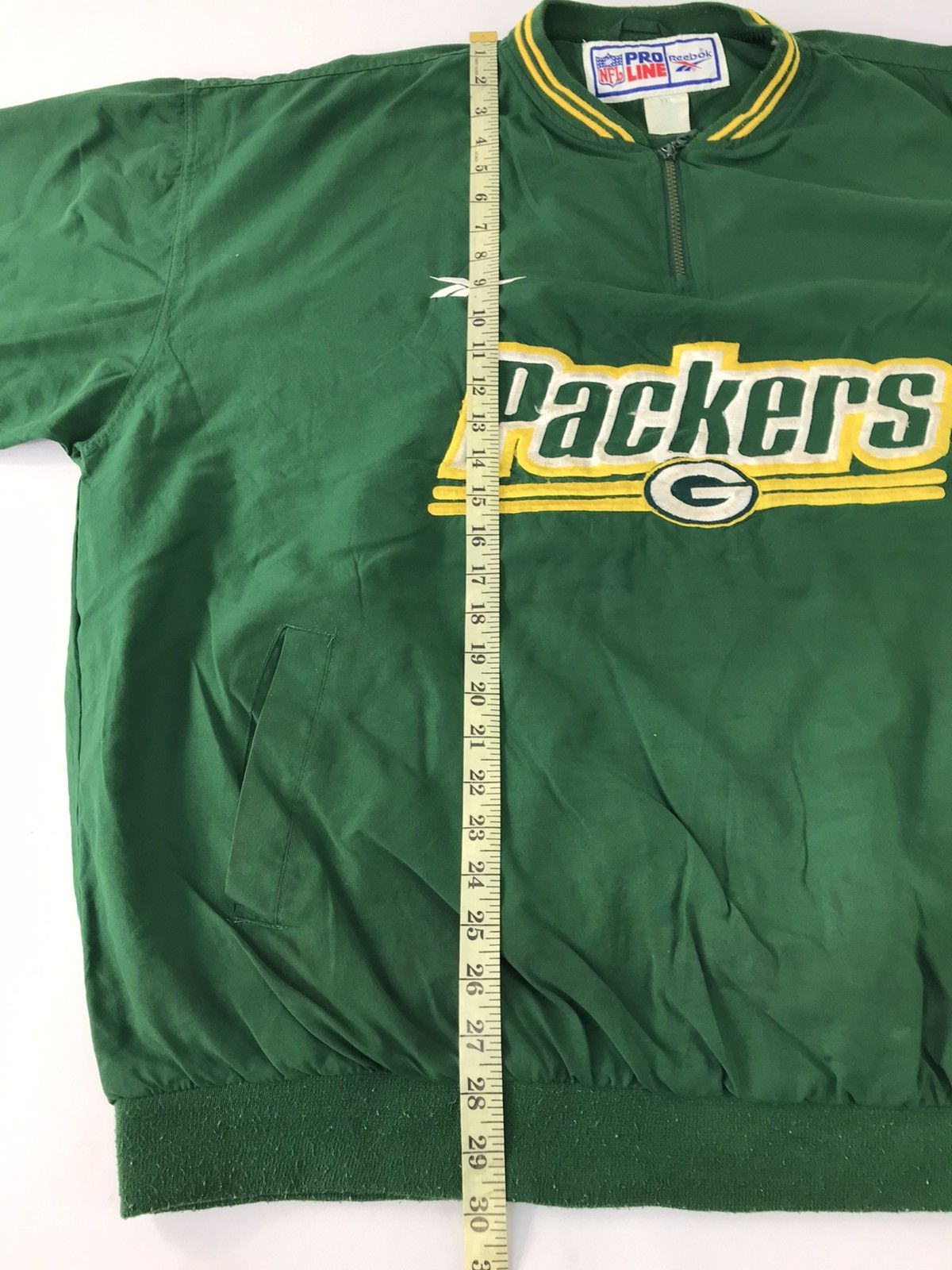NFL × Reebok Reebok Pro Line NFL Green Bay Packers Half Zip Spell Out Size US XXL / EU 58 / 5 - 9 Thumbnail