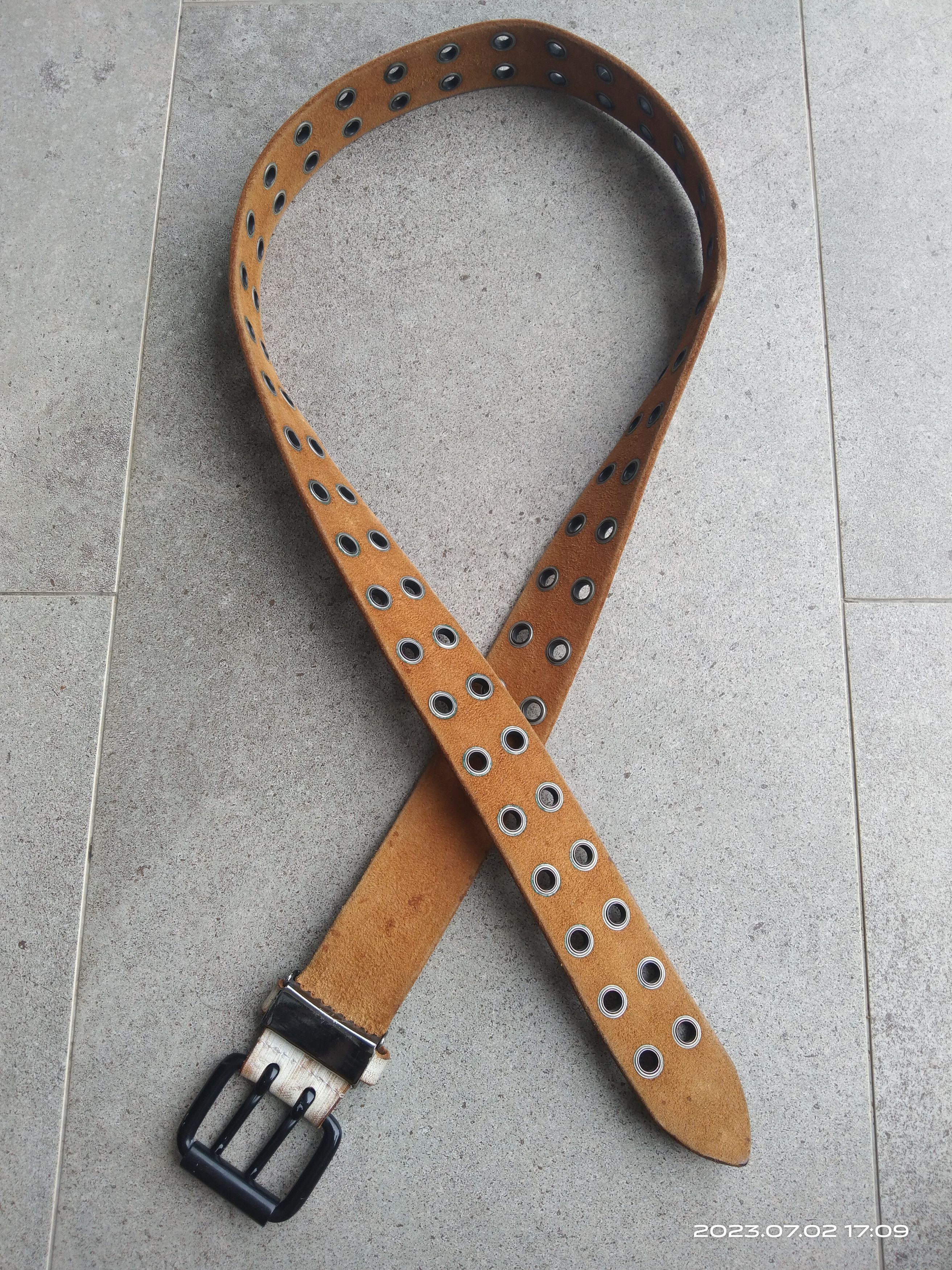 Leather OG🔥SICK UNBRANBED LEATHER BELT Size ONE SIZE - 3 Thumbnail
