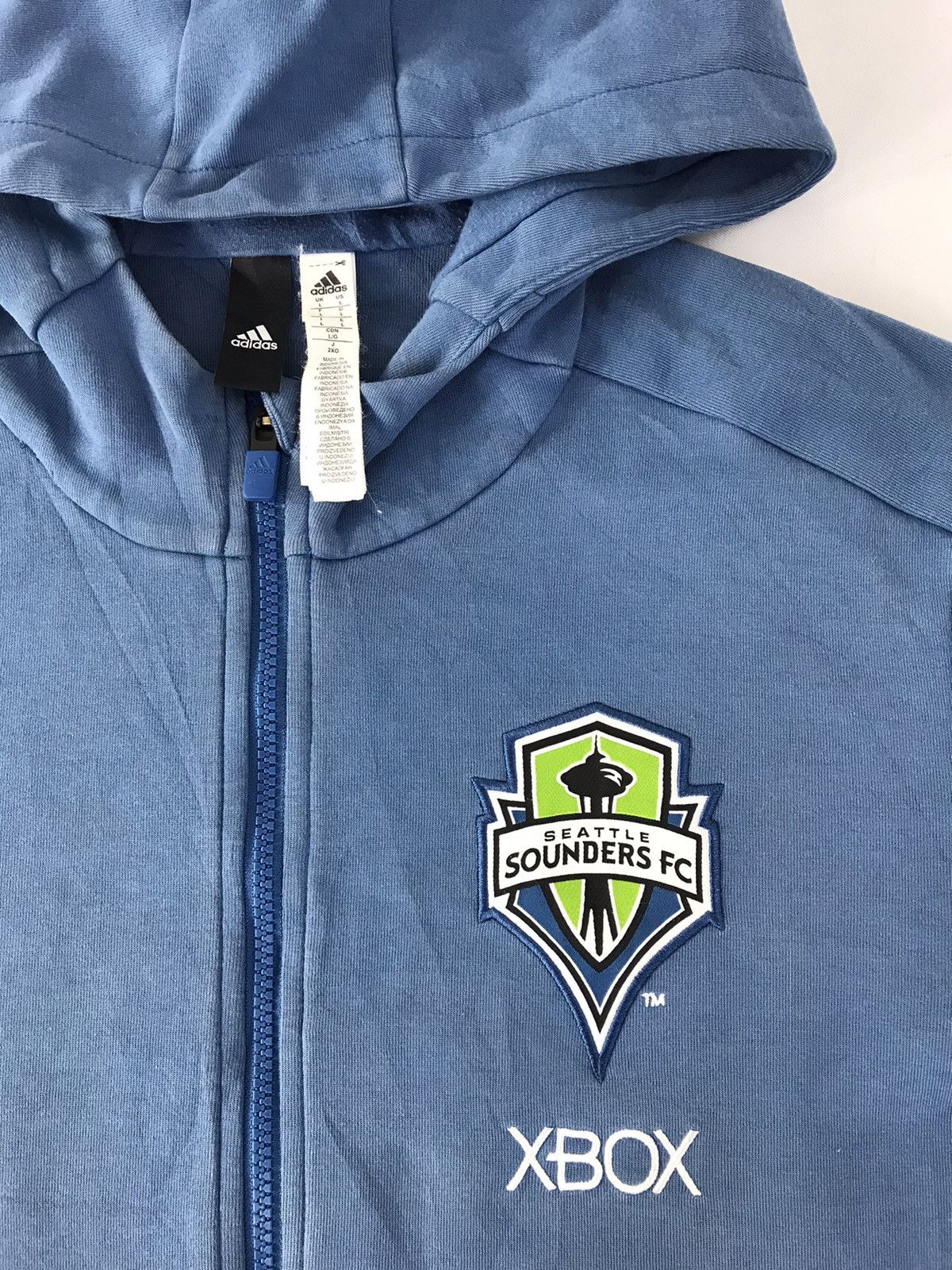Adidas Adidas Seattle Sounder FC Xbox Hoodies Zip Up Jacket Size US L / EU 52-54 / 3 - 4 Thumbnail