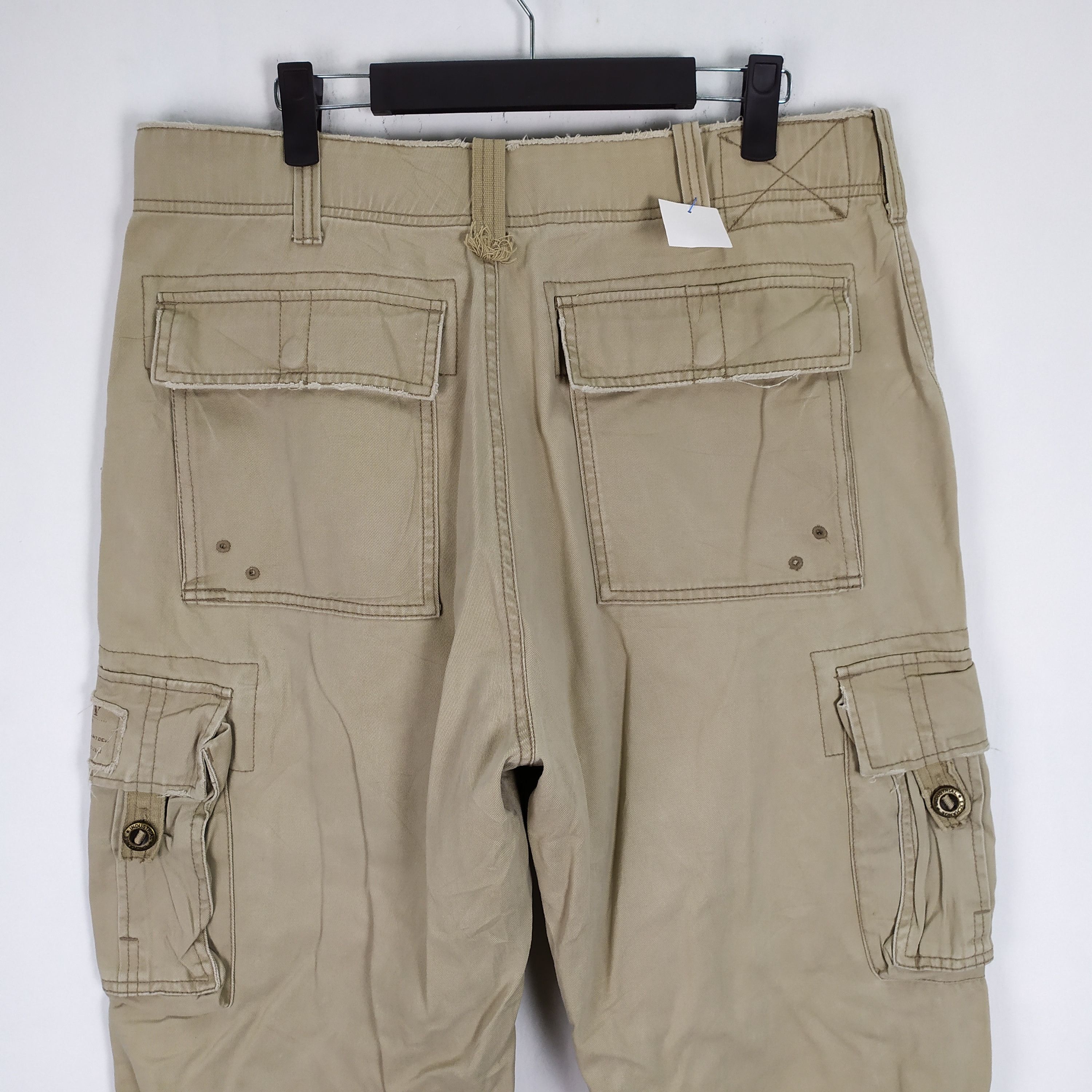 Japanese Brand Vintage Industrial Exchange Baggy Cargo Pants Size US 34 / EU 50 - 9 Thumbnail