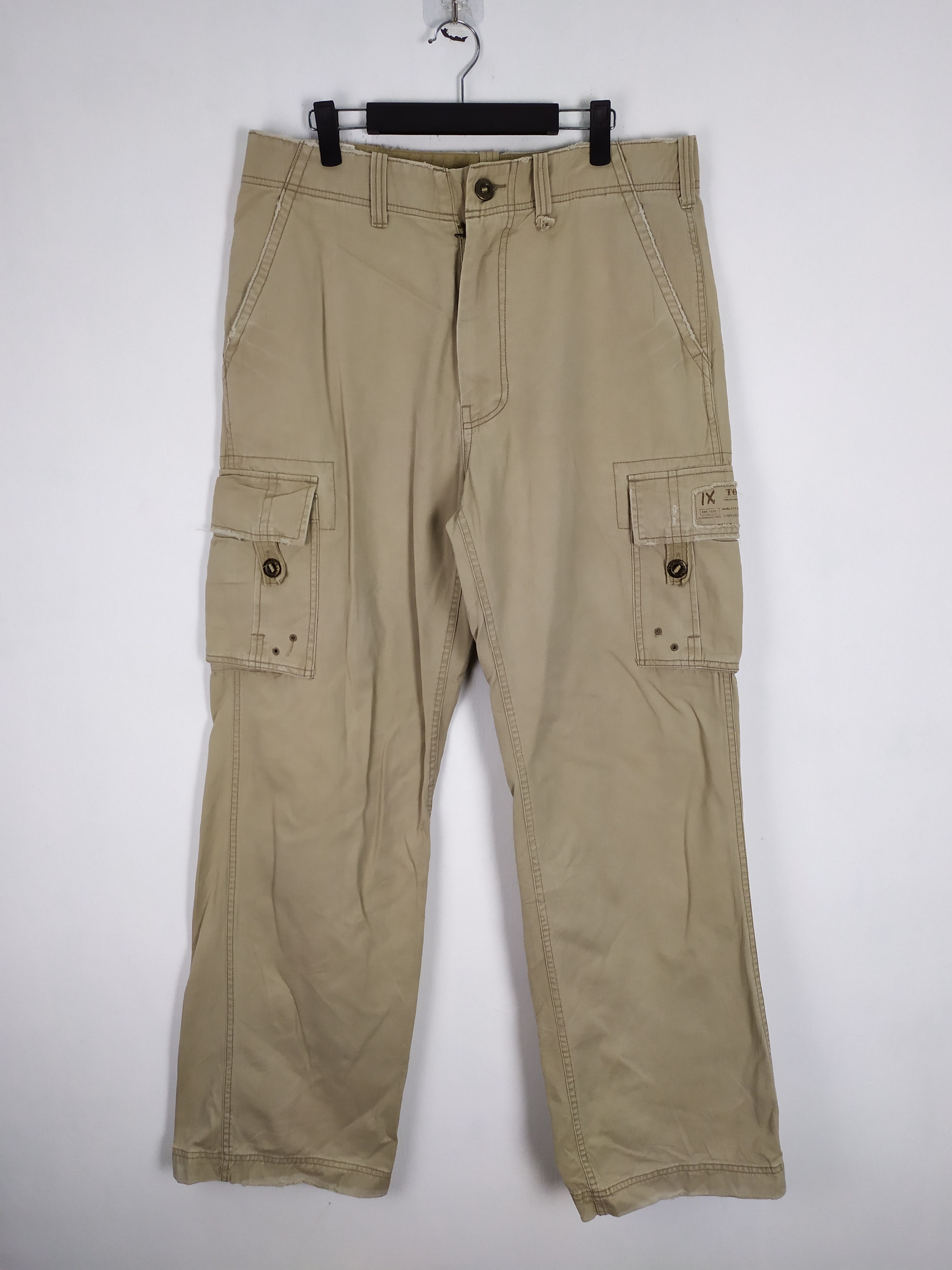 Japanese Brand Vintage Industrial Exchange Baggy Cargo Pants Size US 34 / EU 50 - 2 Thumbnail