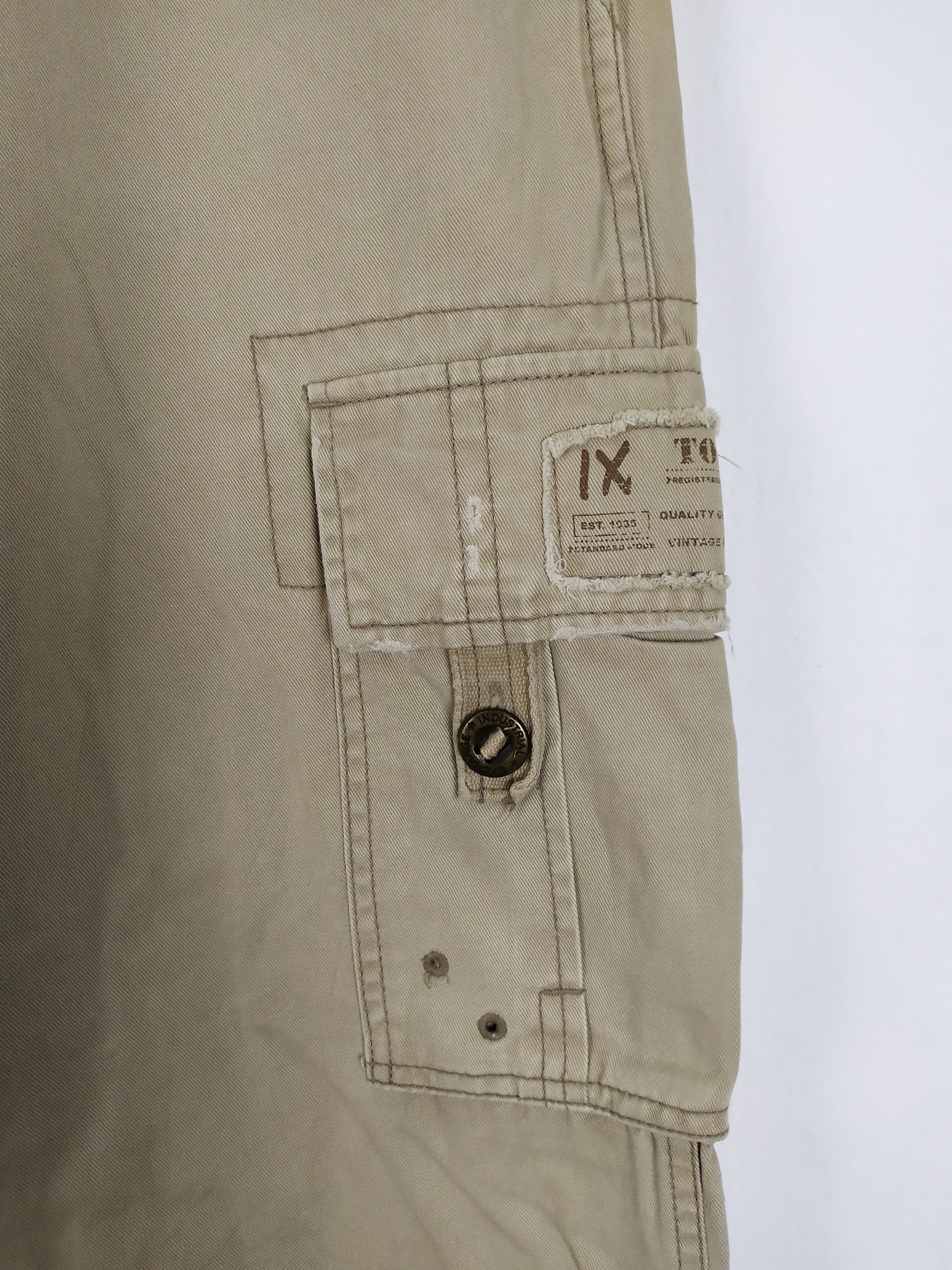 Japanese Brand Vintage Industrial Exchange Baggy Cargo Pants Size US 34 / EU 50 - 4 Thumbnail