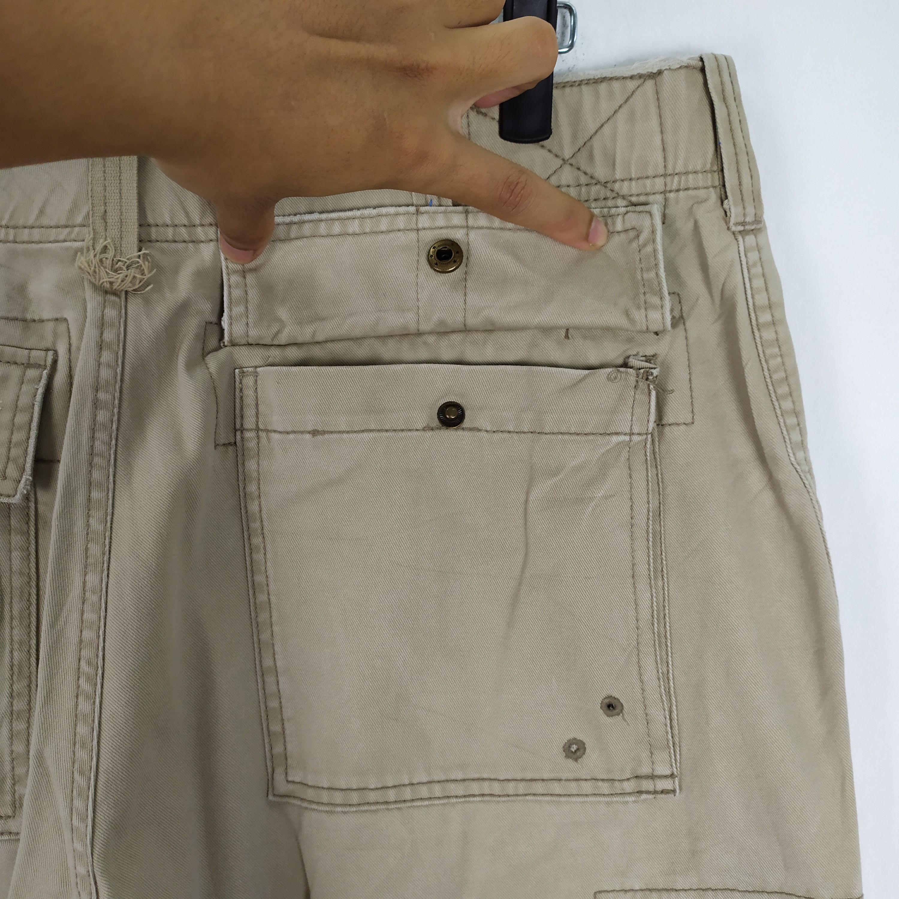 Japanese Brand Vintage Industrial Exchange Baggy Cargo Pants Size US 34 / EU 50 - 10 Thumbnail